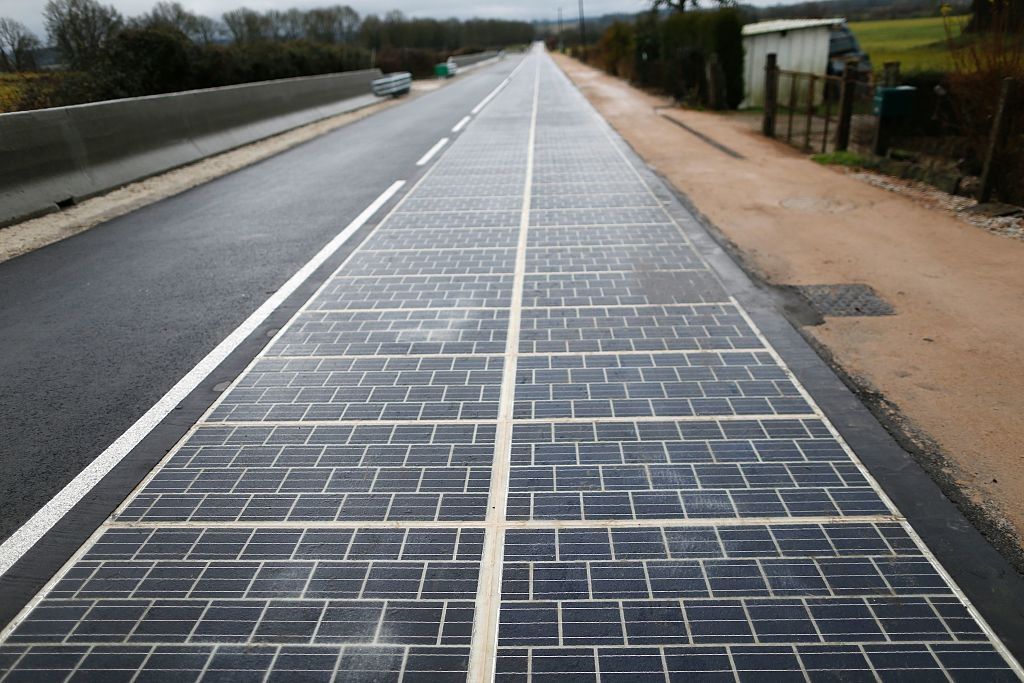 solar road france renewable energy