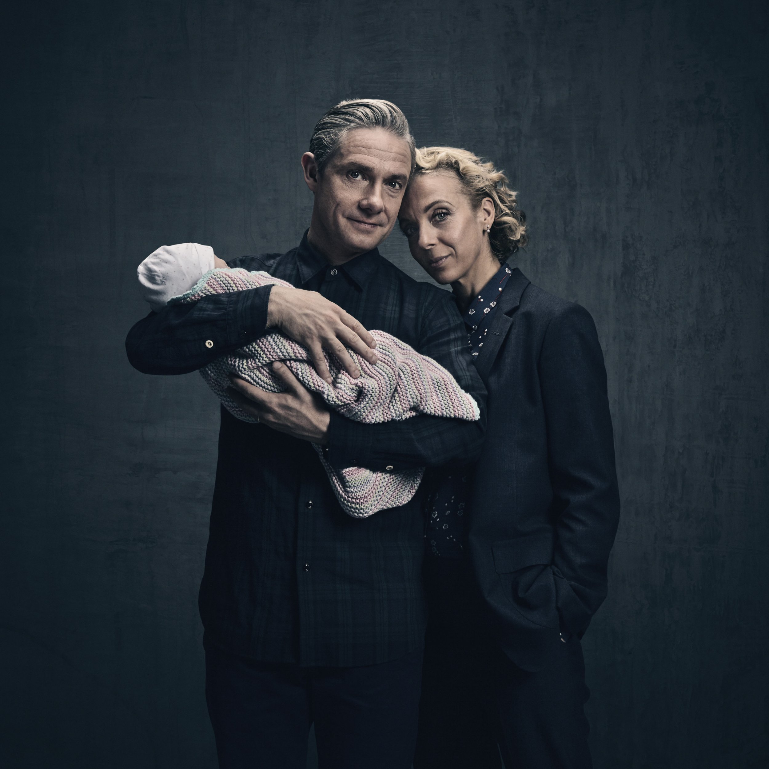 Sherlock - Martin Freeman and Amanda Abbington