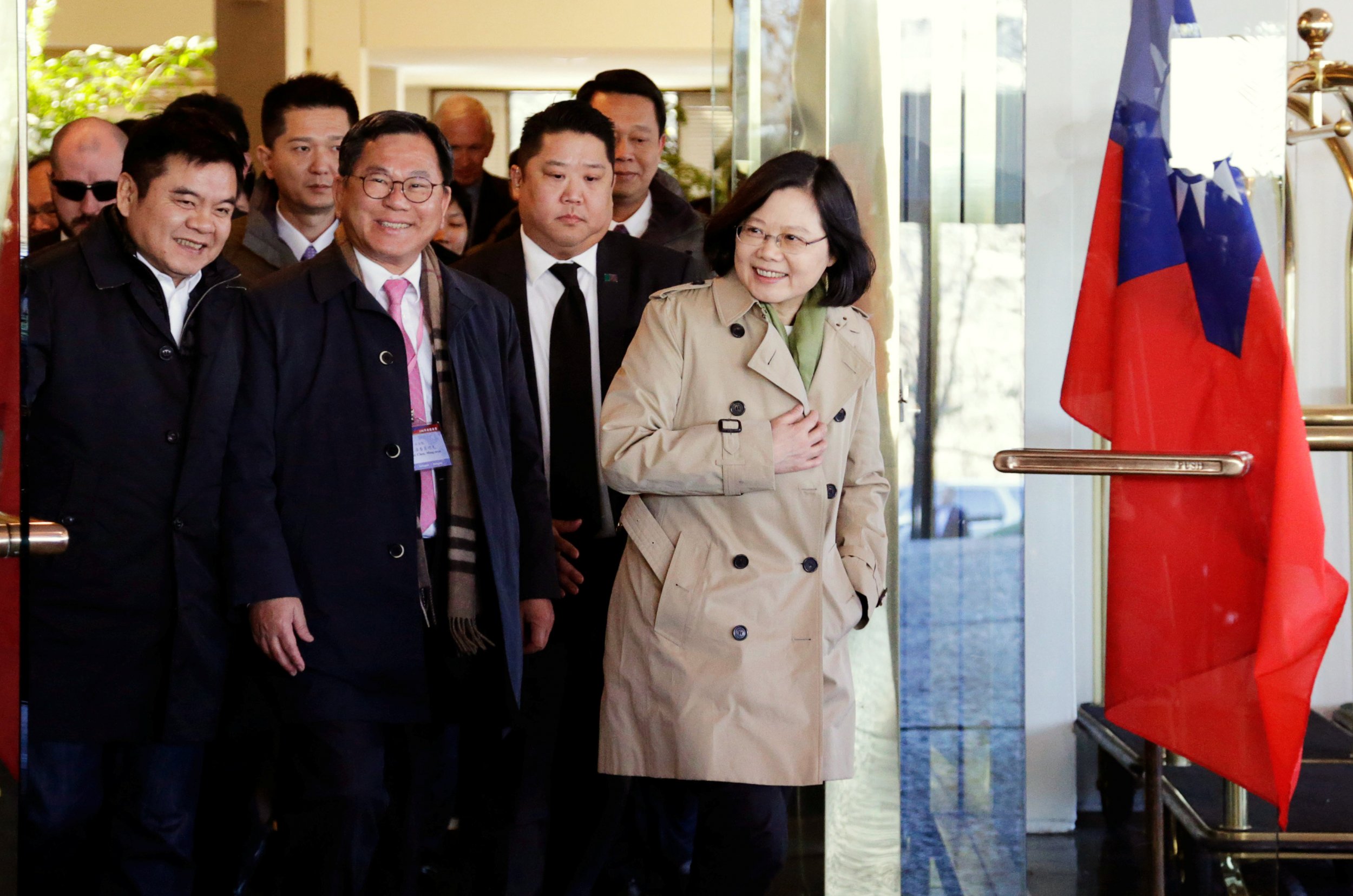 Taiwan President Tsai Ing-wen in Houston, Texas