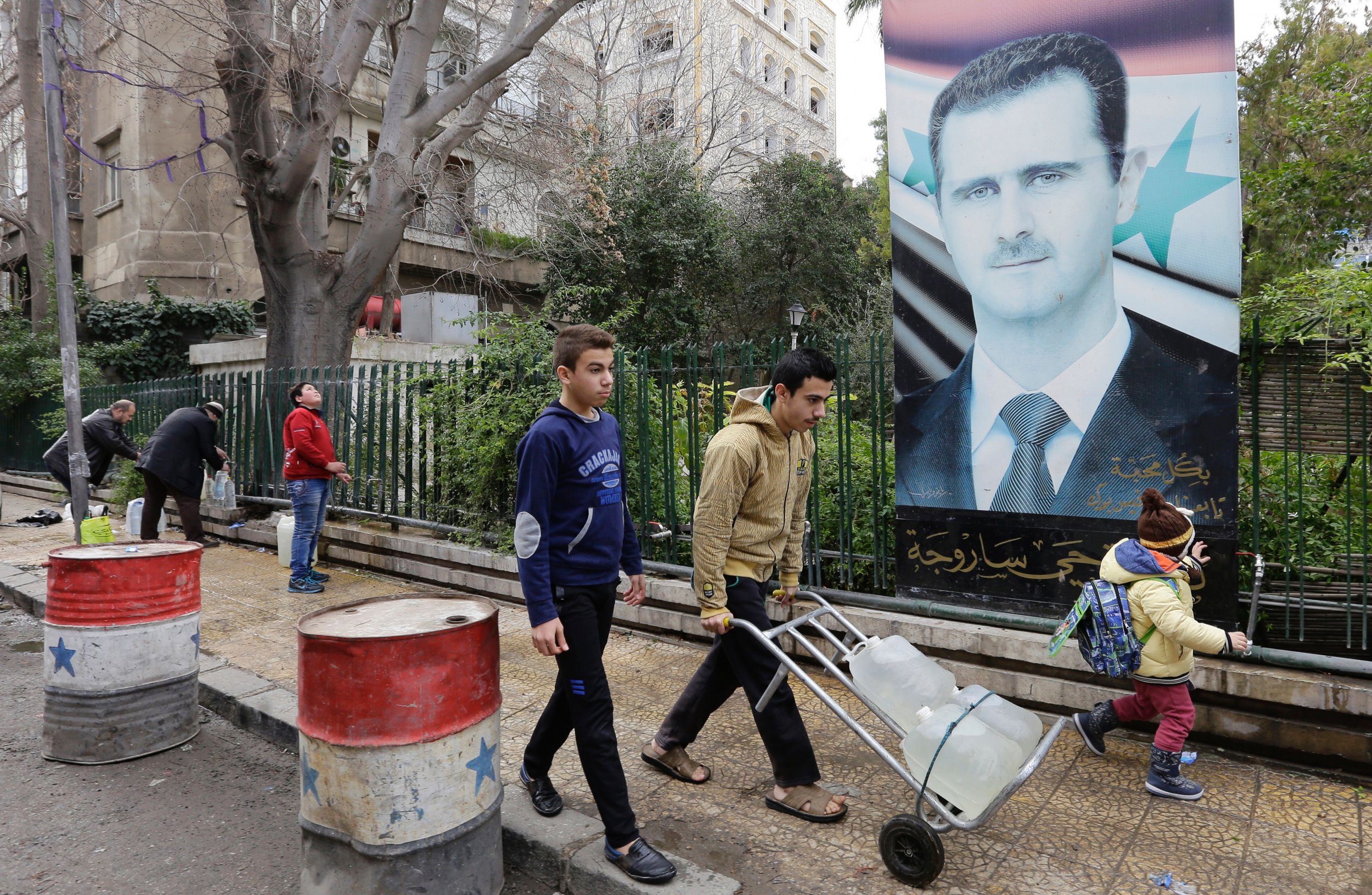 Syrians in Damascus