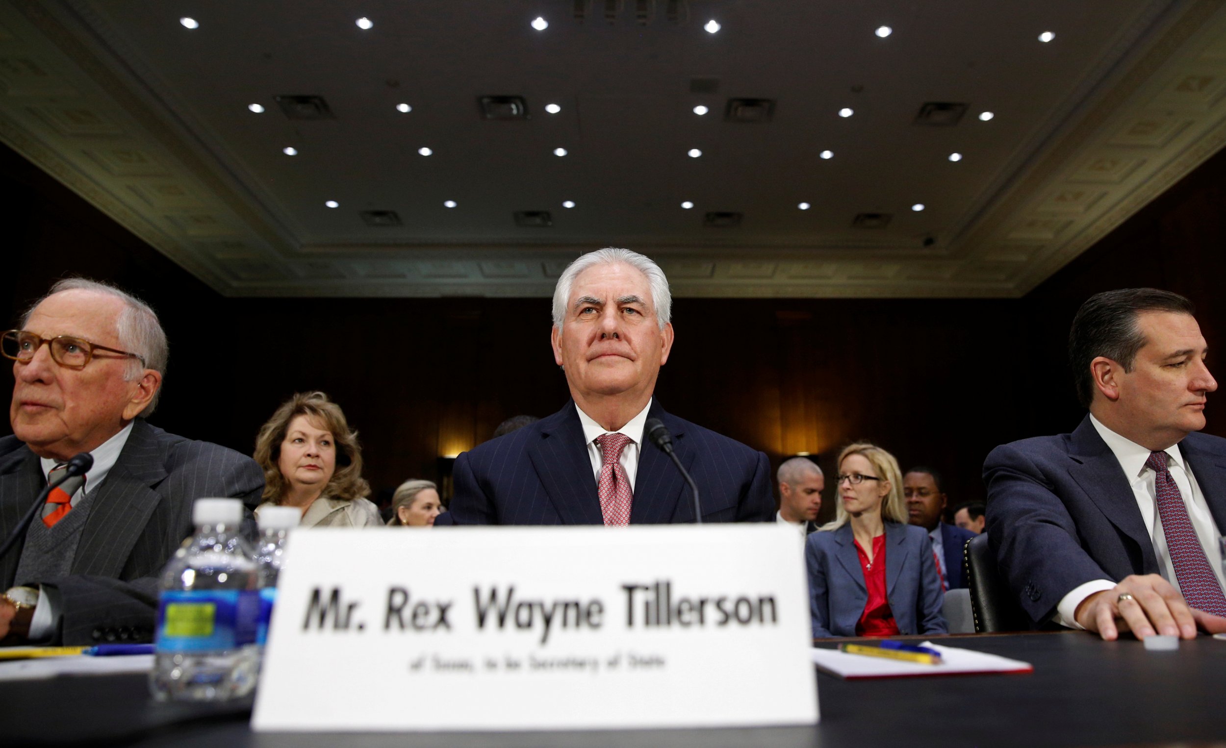 Rex Tillerson secretary of state hearing