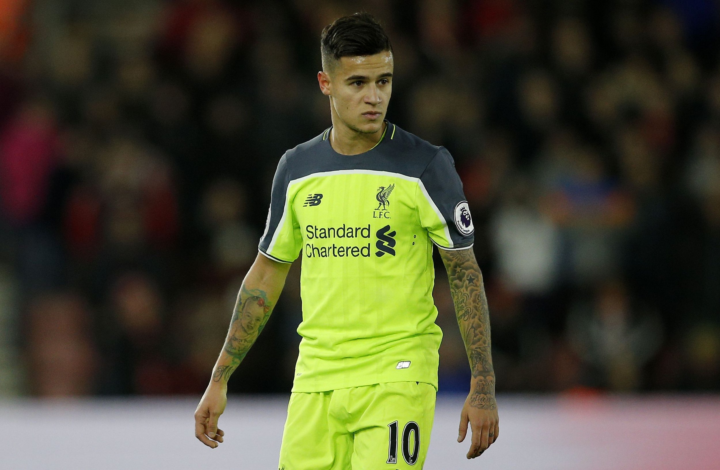 Liverpool attacker Philippe Coutinho.