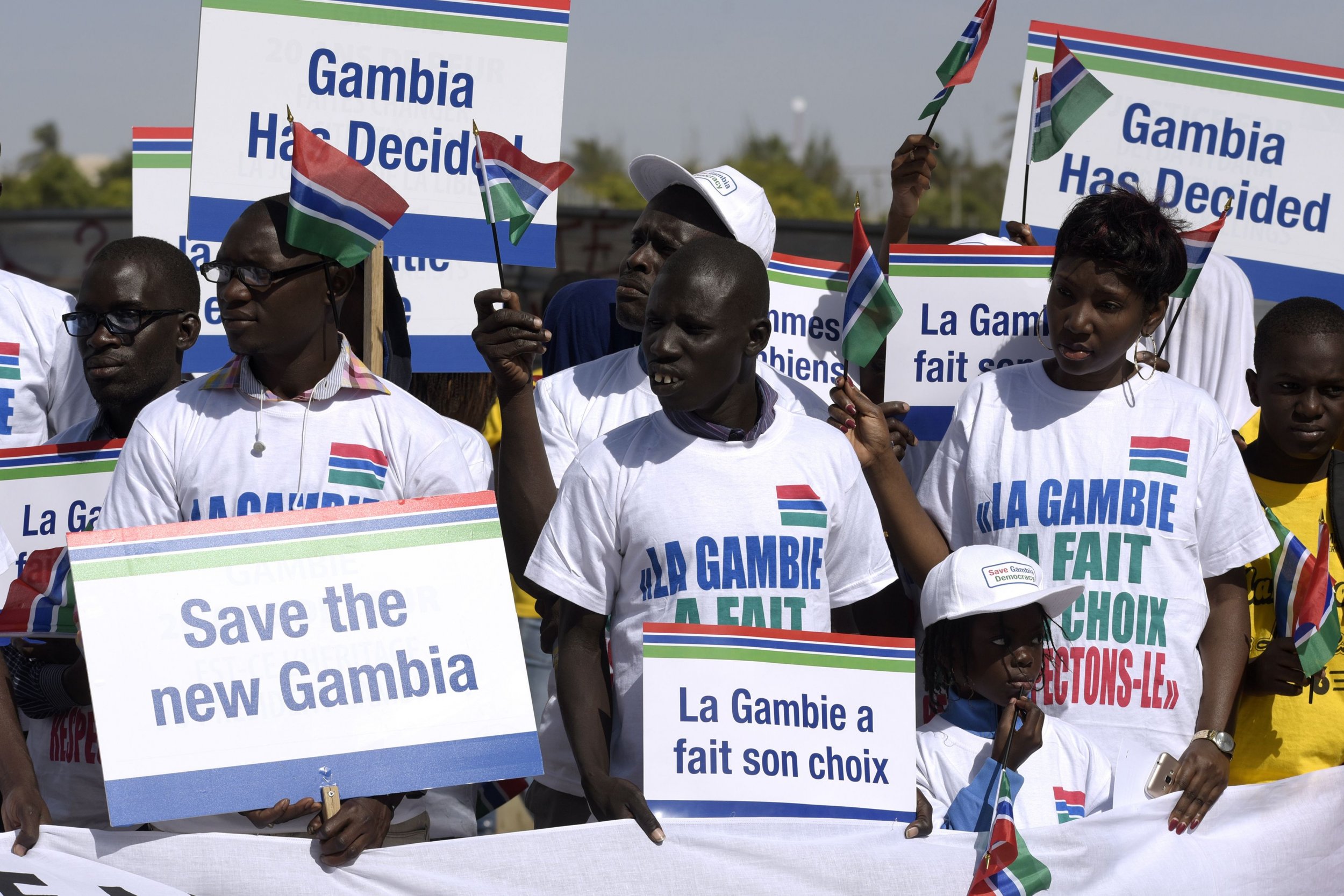Gambia protest in Senegal