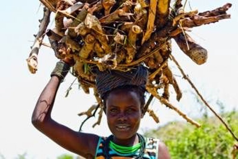 A woman in Karamoja, Uganda