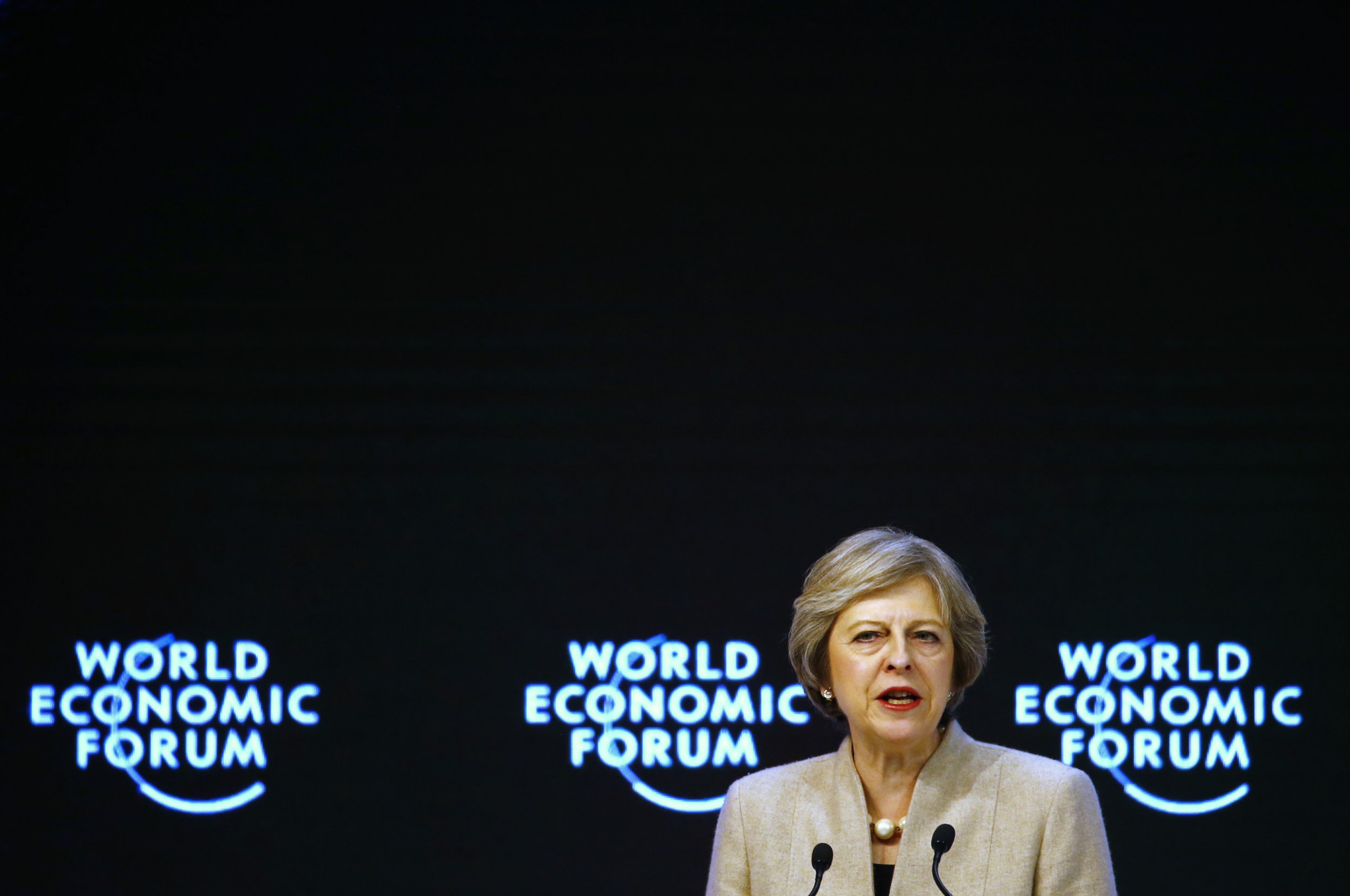 Theresa May Davos