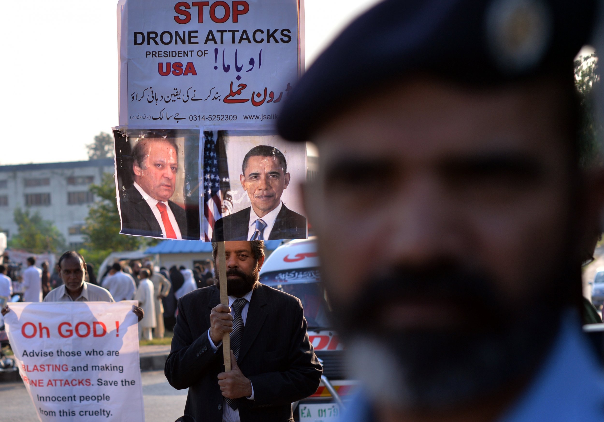 Drone protest Islamabad