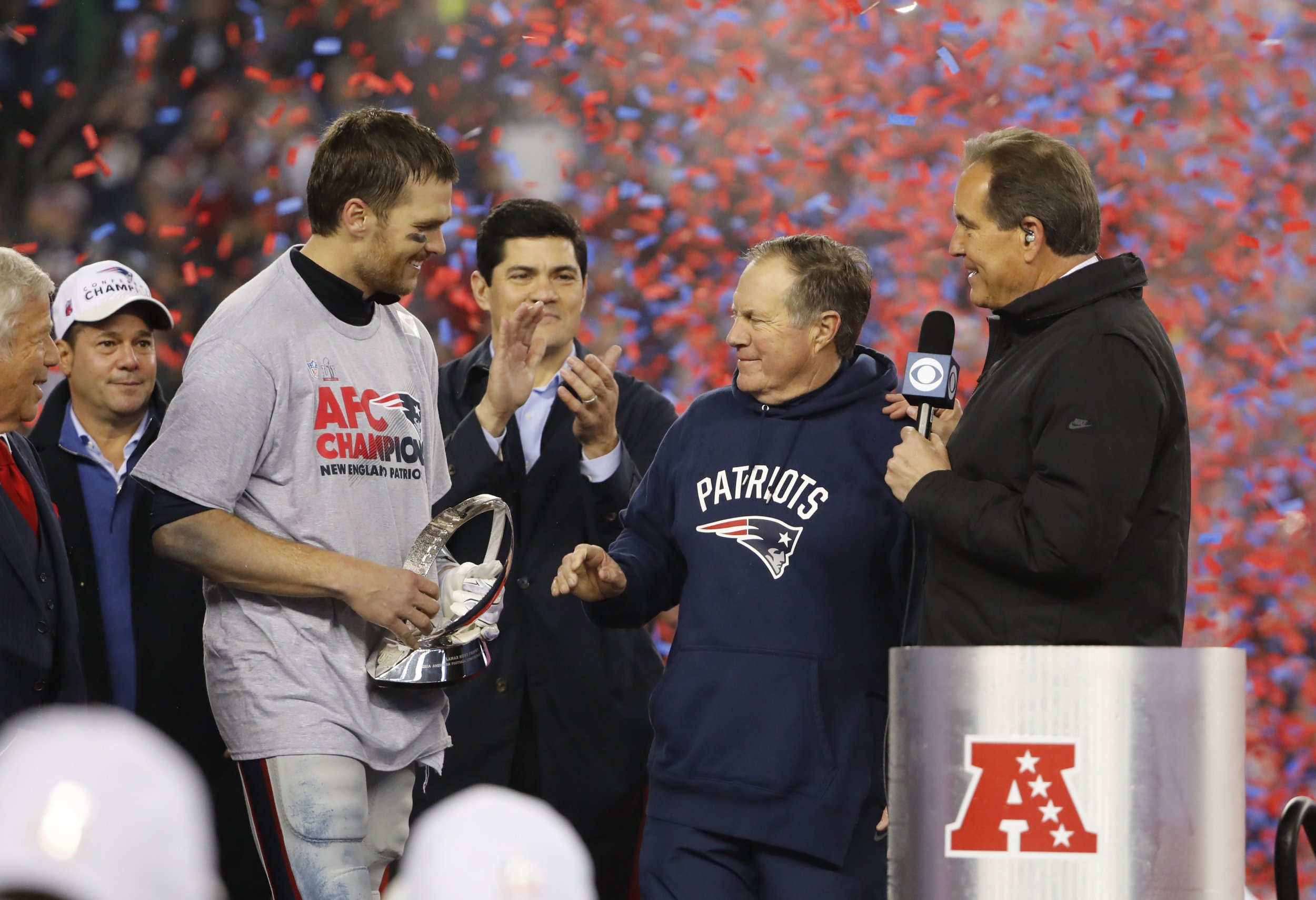 Brady wins Super Bowl without Bill Belichick and cashes in bet on