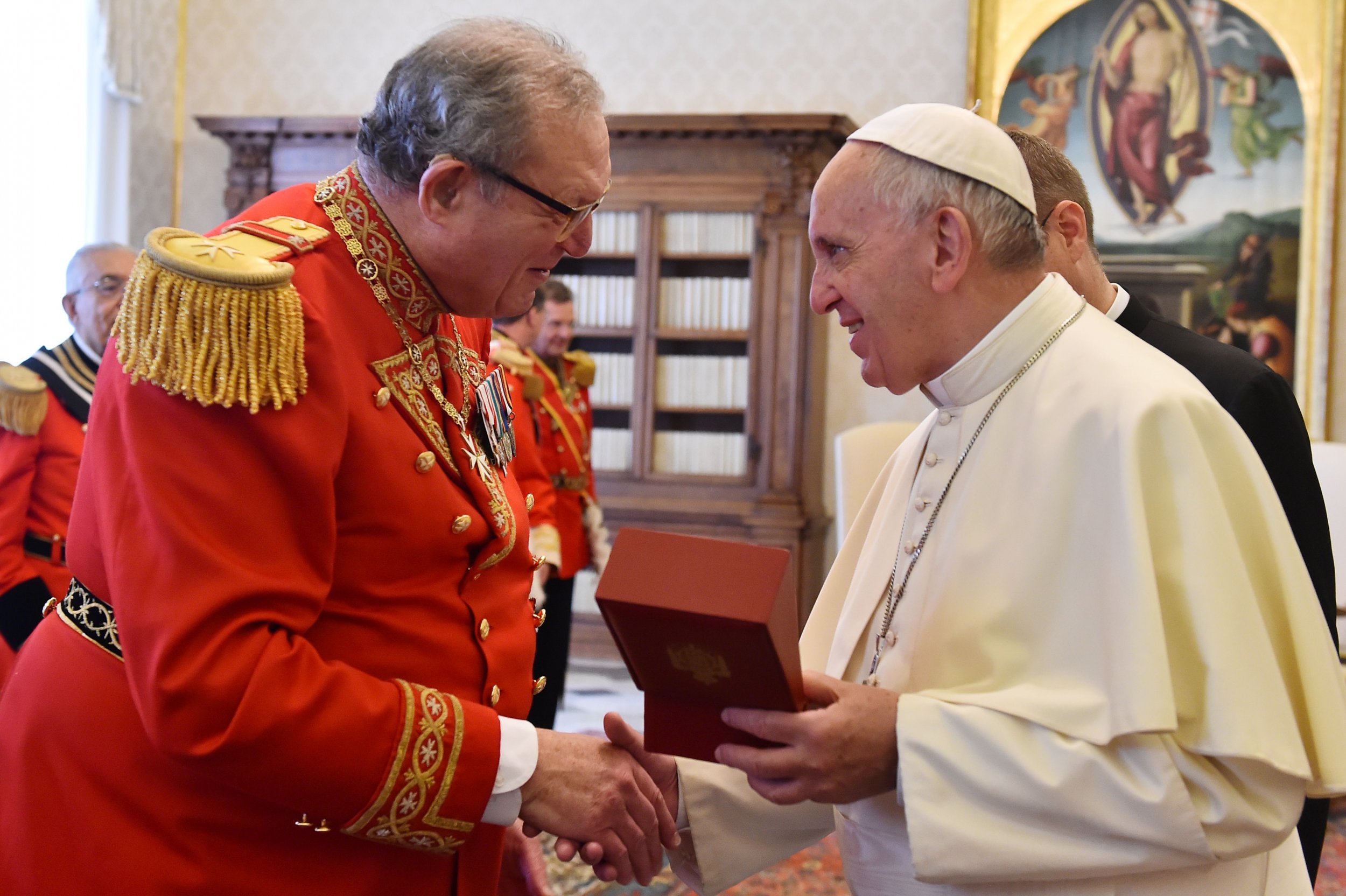 Pope Francis and Matthew Festing