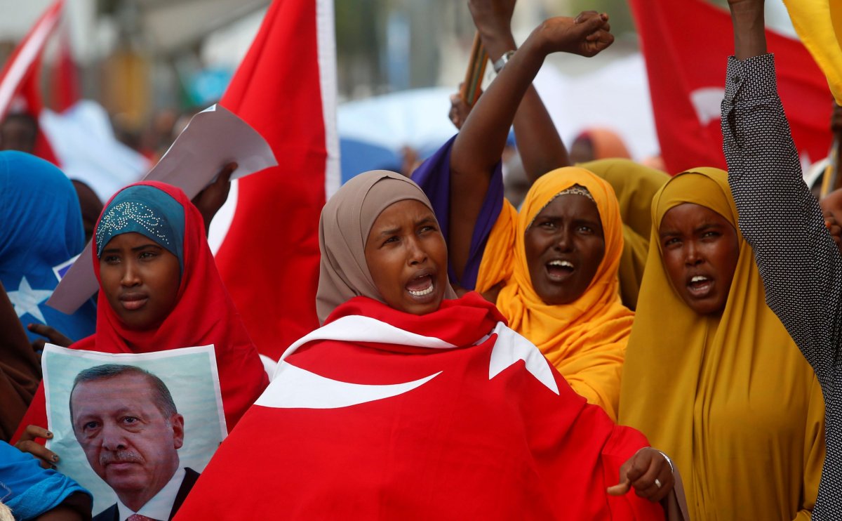 Somali women welcome Erdogan