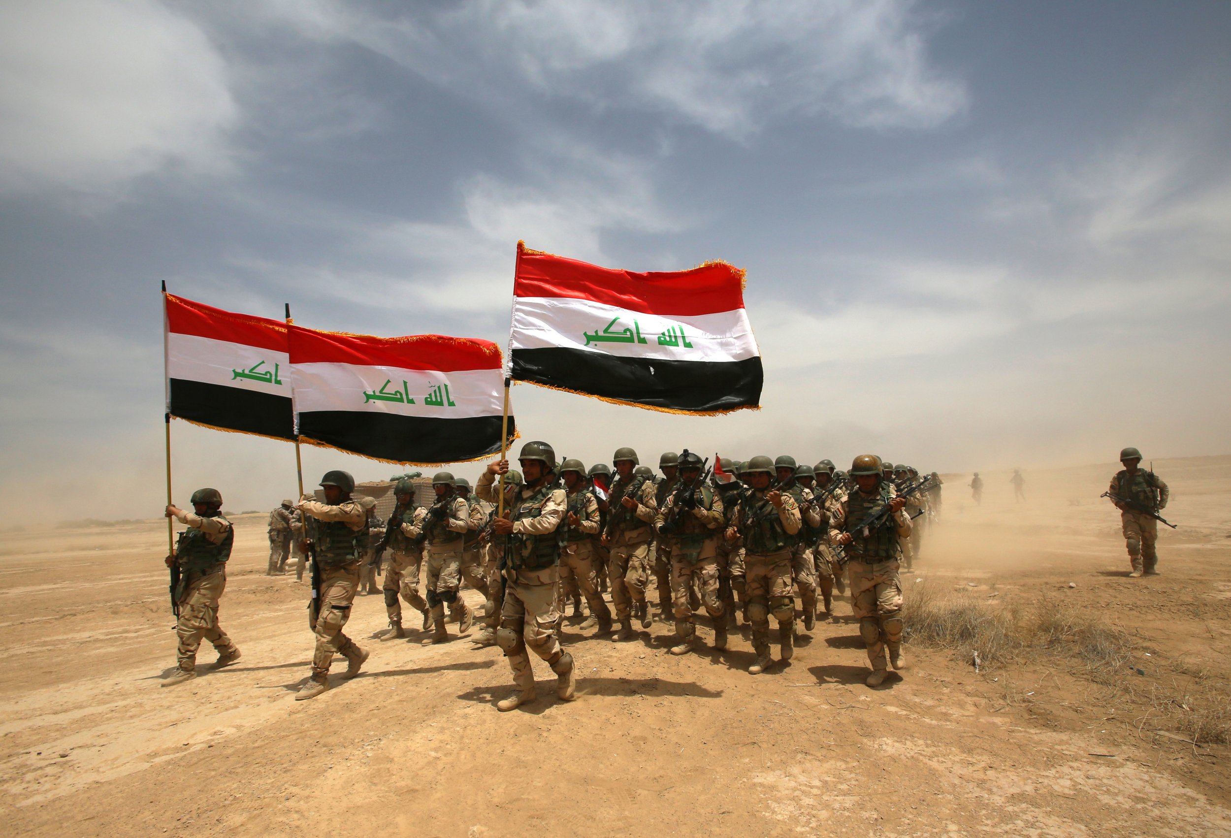 Iraqi military trained by the coalition