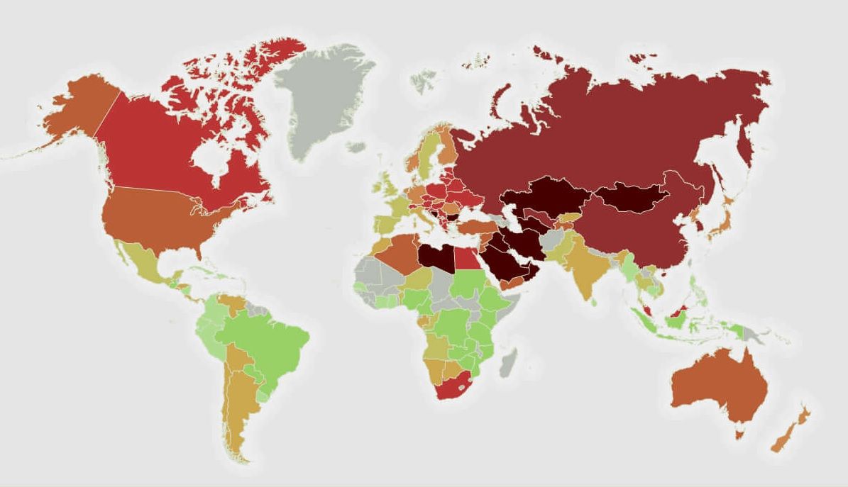 air pollution most polluted countries