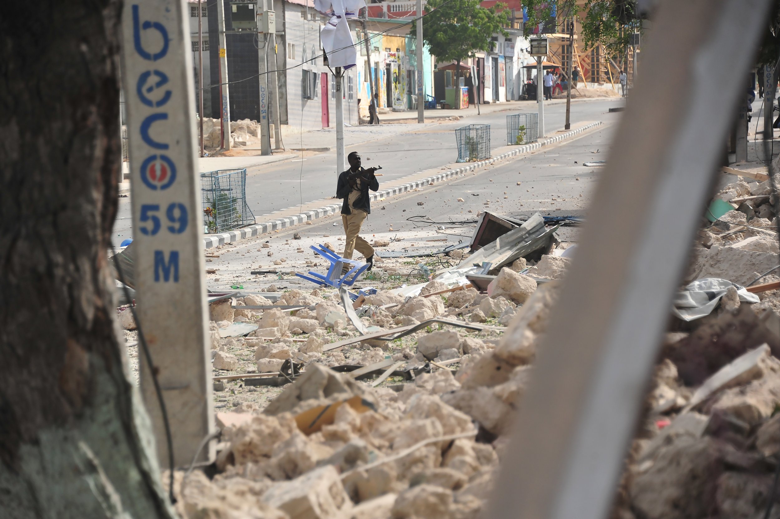 Somali policeman hotel attack