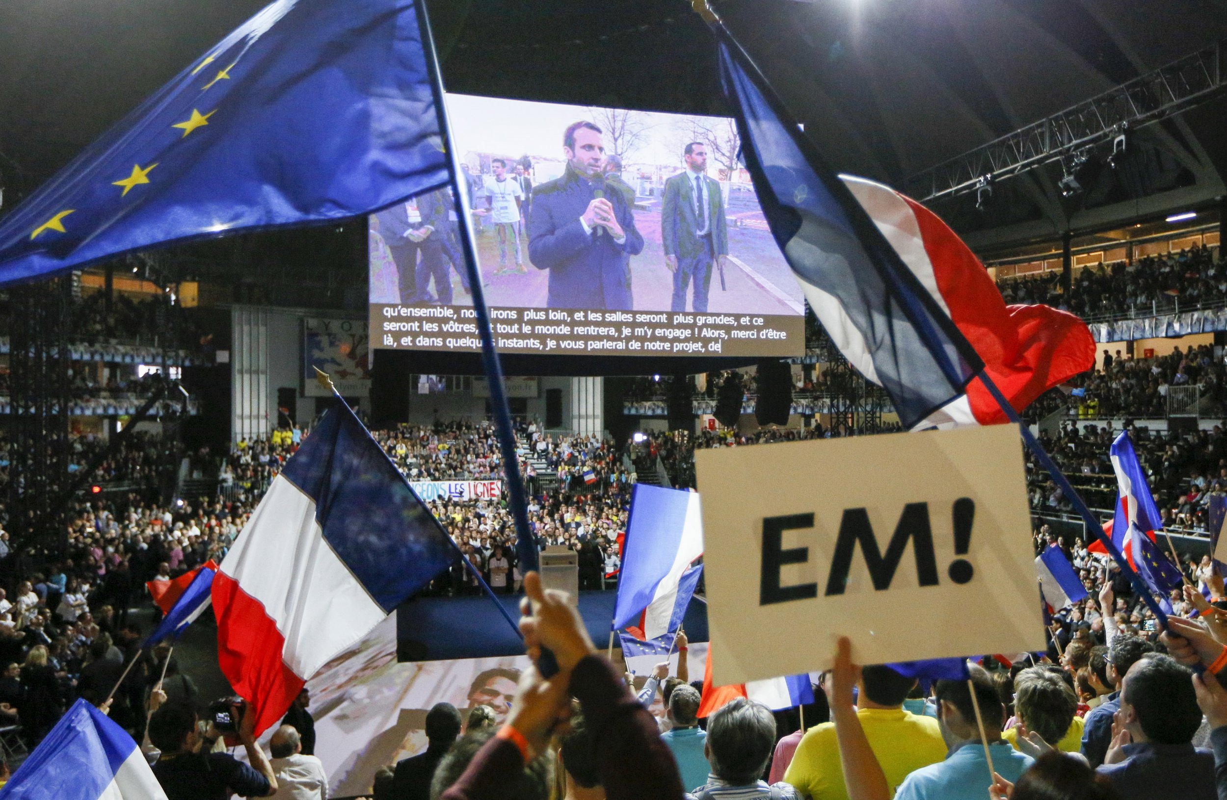 Emmanuel Macron rally 2017