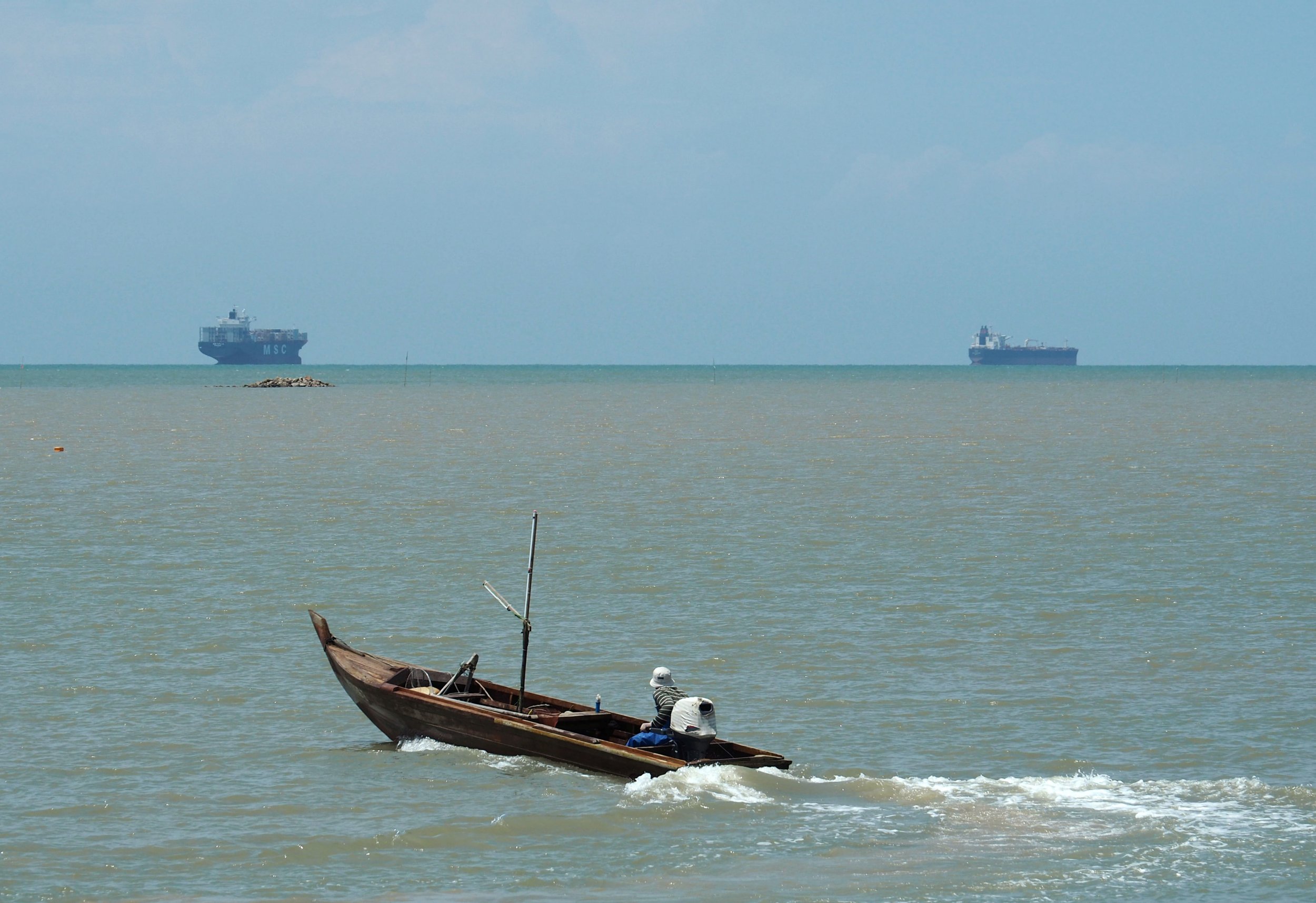 Boat in Malaysian waters