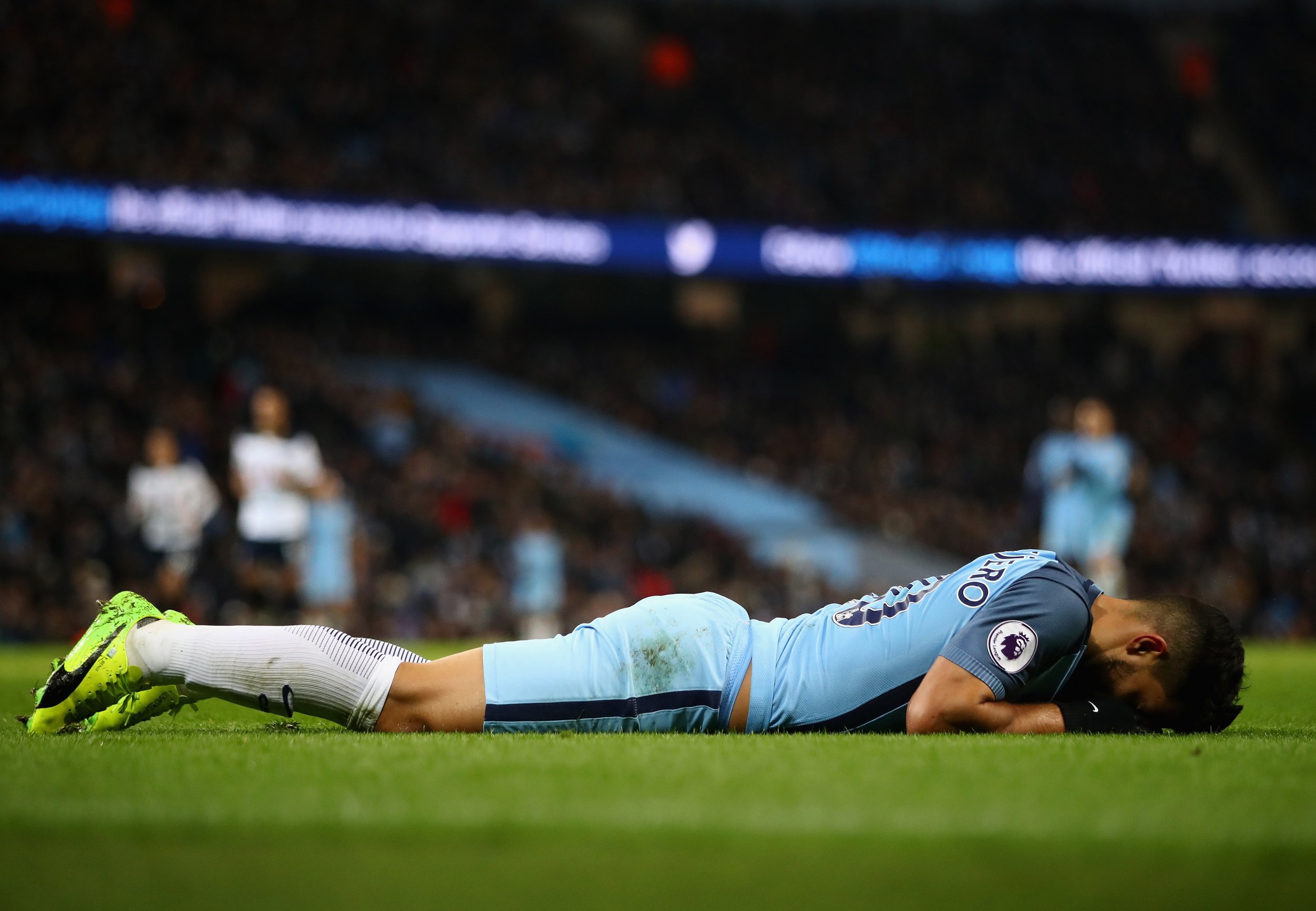 Manchester City striker Sergio Aguero.