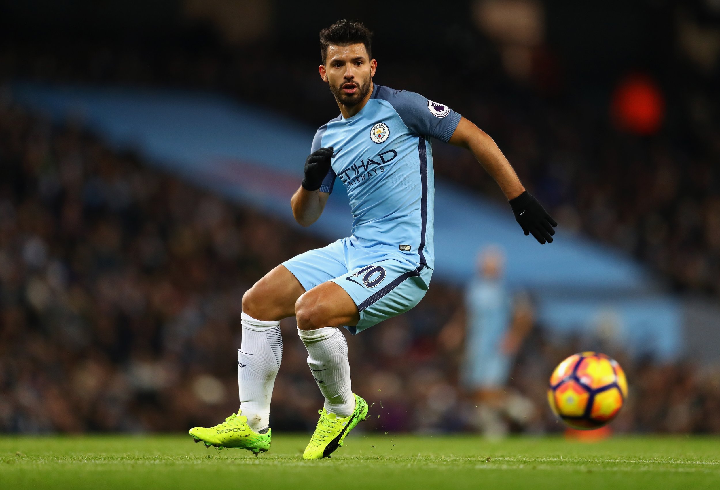 Manchester City striker Sergio Aguero.