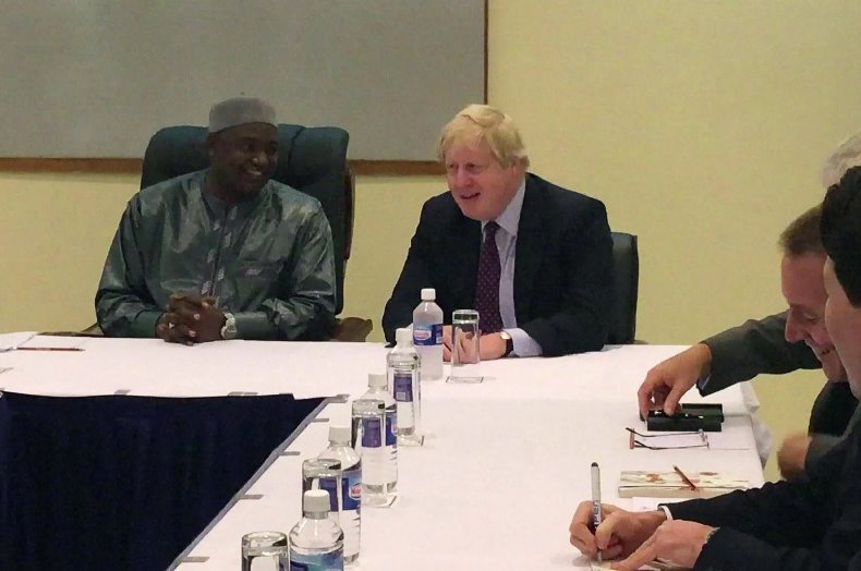 Adama Barrow Boris Johnson
