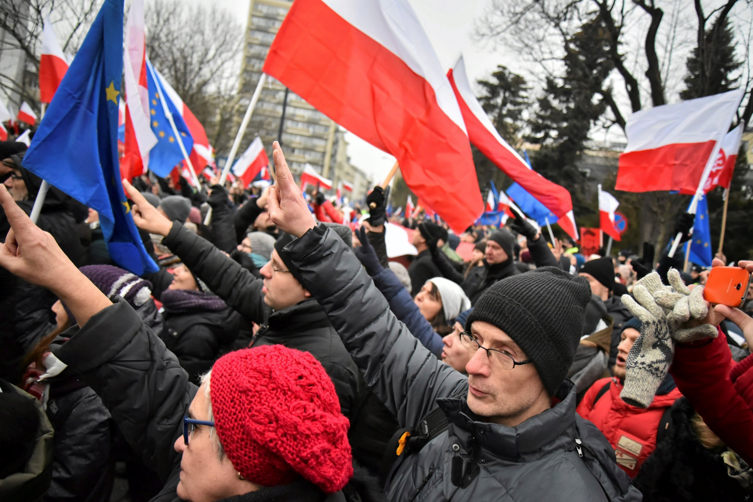 Polish Government Protest