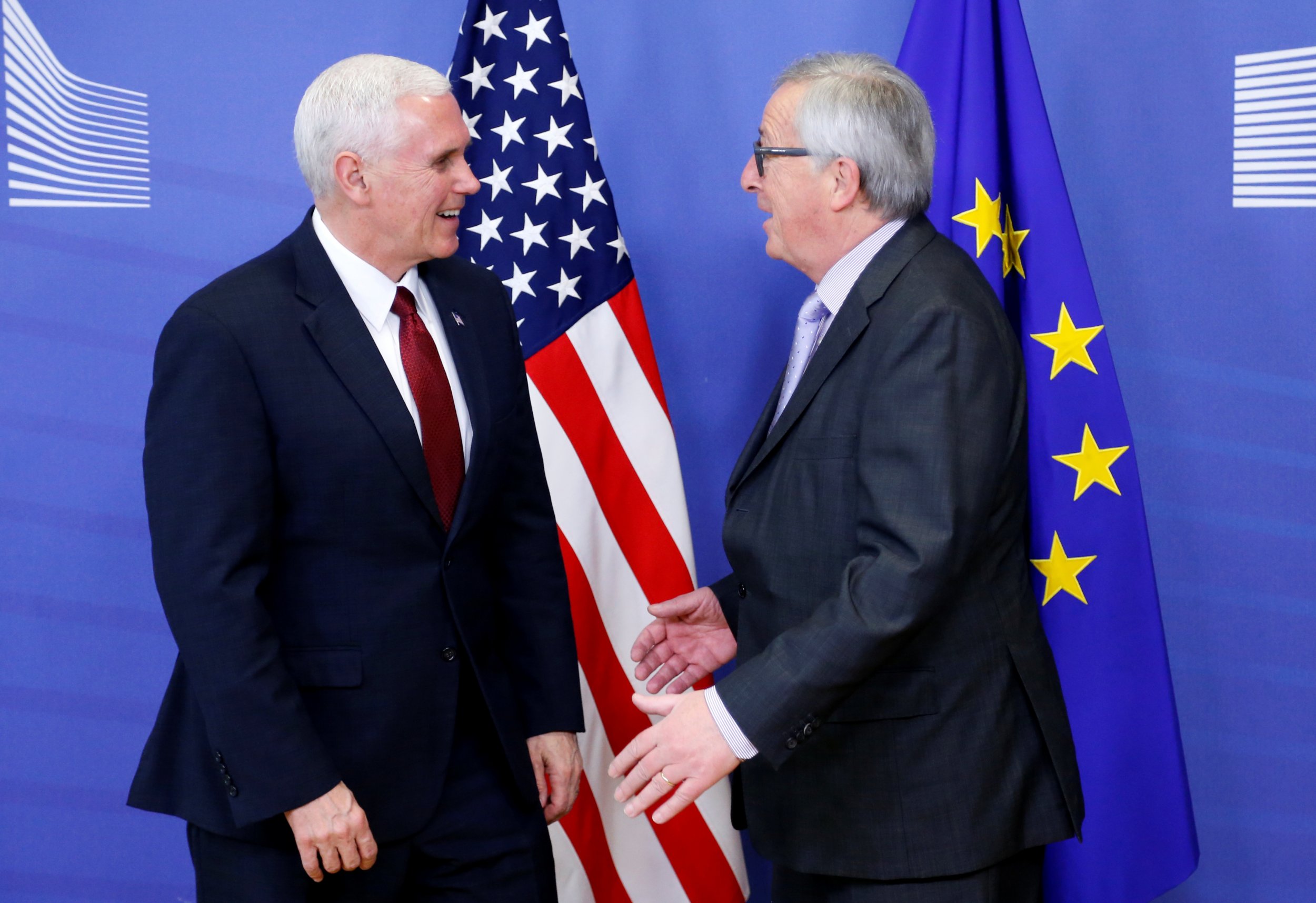 Pence and Juncker