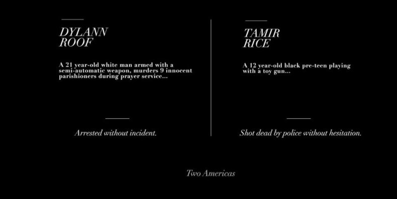 Dylann Roof vs Tamir Rice
