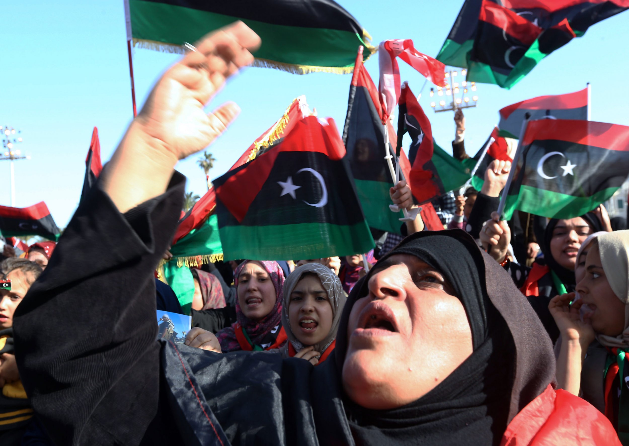 Libya women demonstration