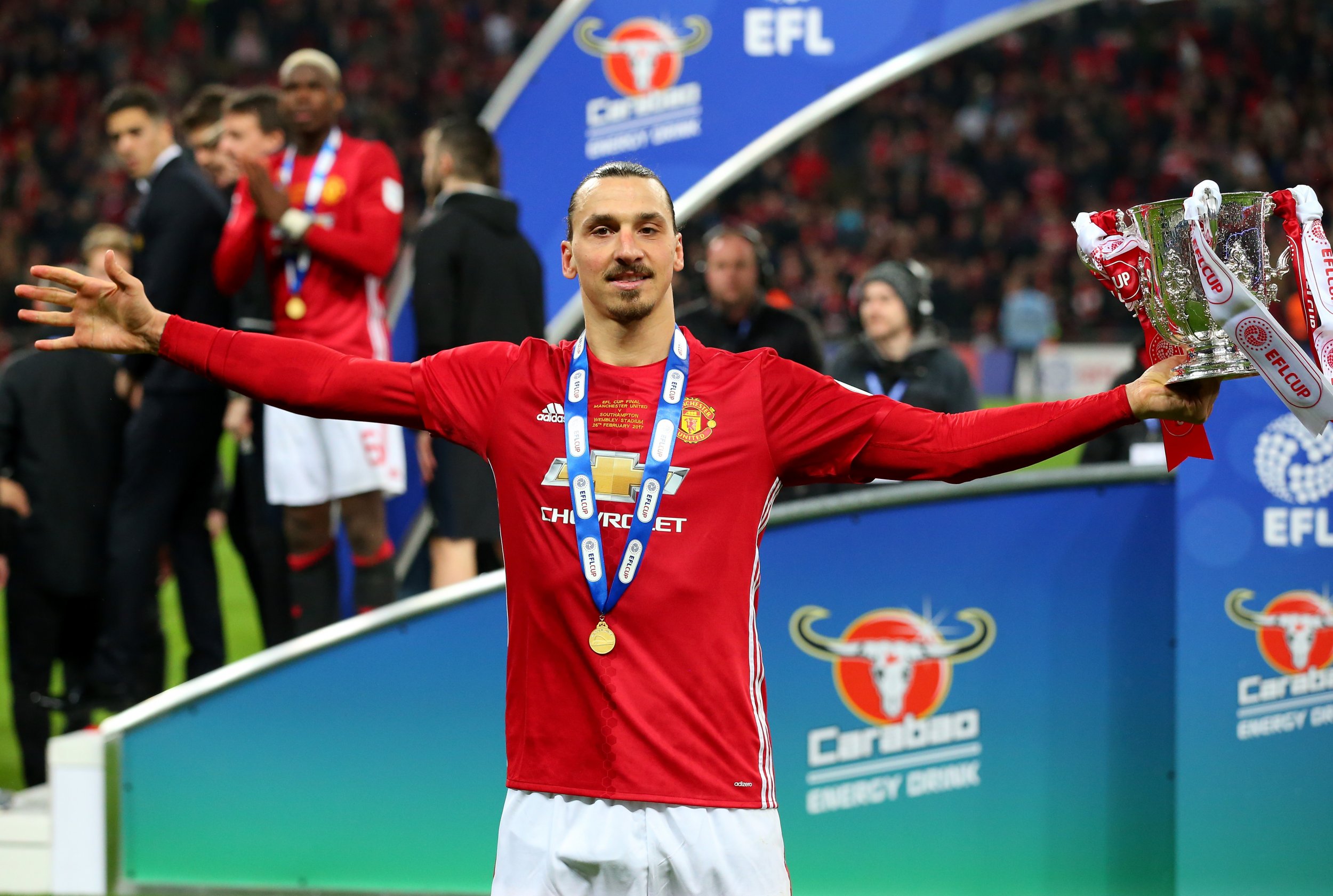 Manchester United striker Zlatan Ibrahimovic.