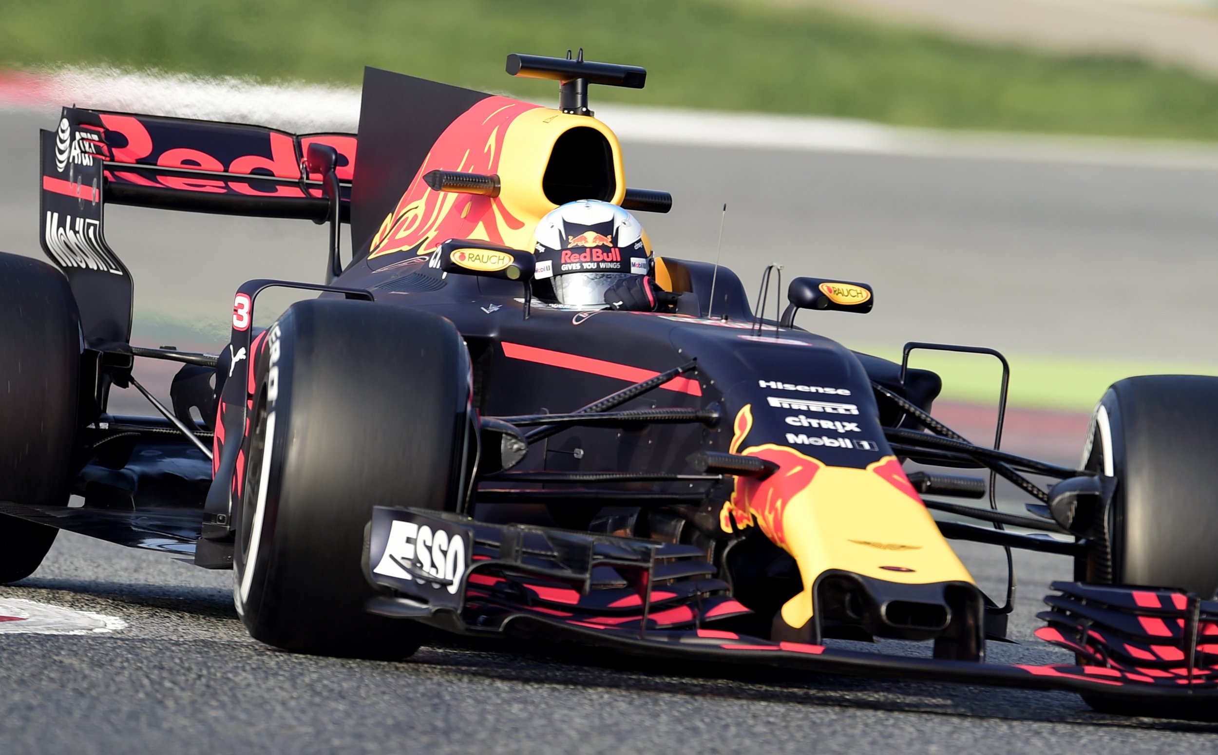 Red Bull Racing's Australian driver Daniel Ricciardo at the Circuit de Catalunya, Barcelona, February 27