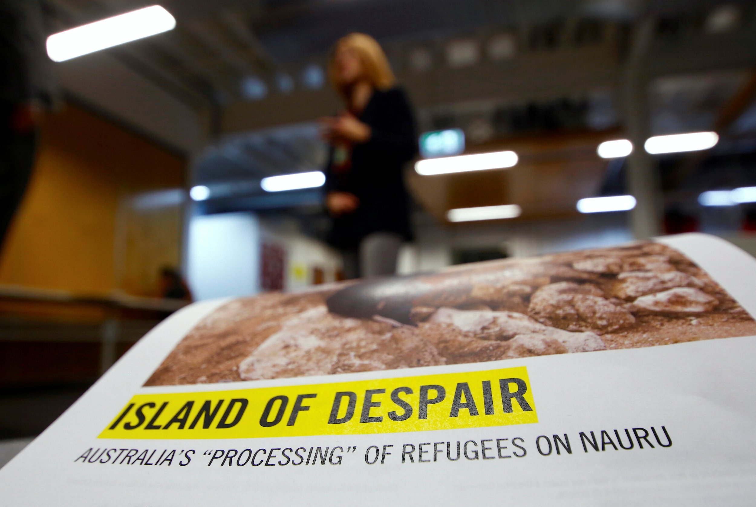 Amnesty International leaflet Nauru