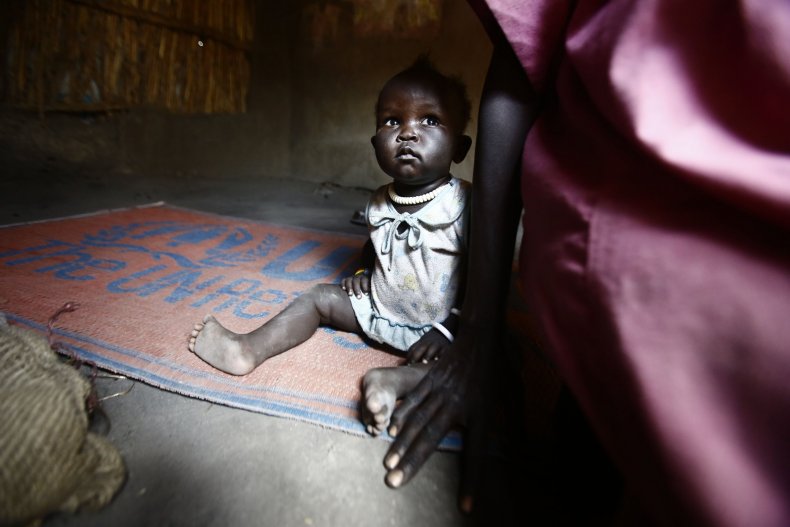South Sudan refugee child