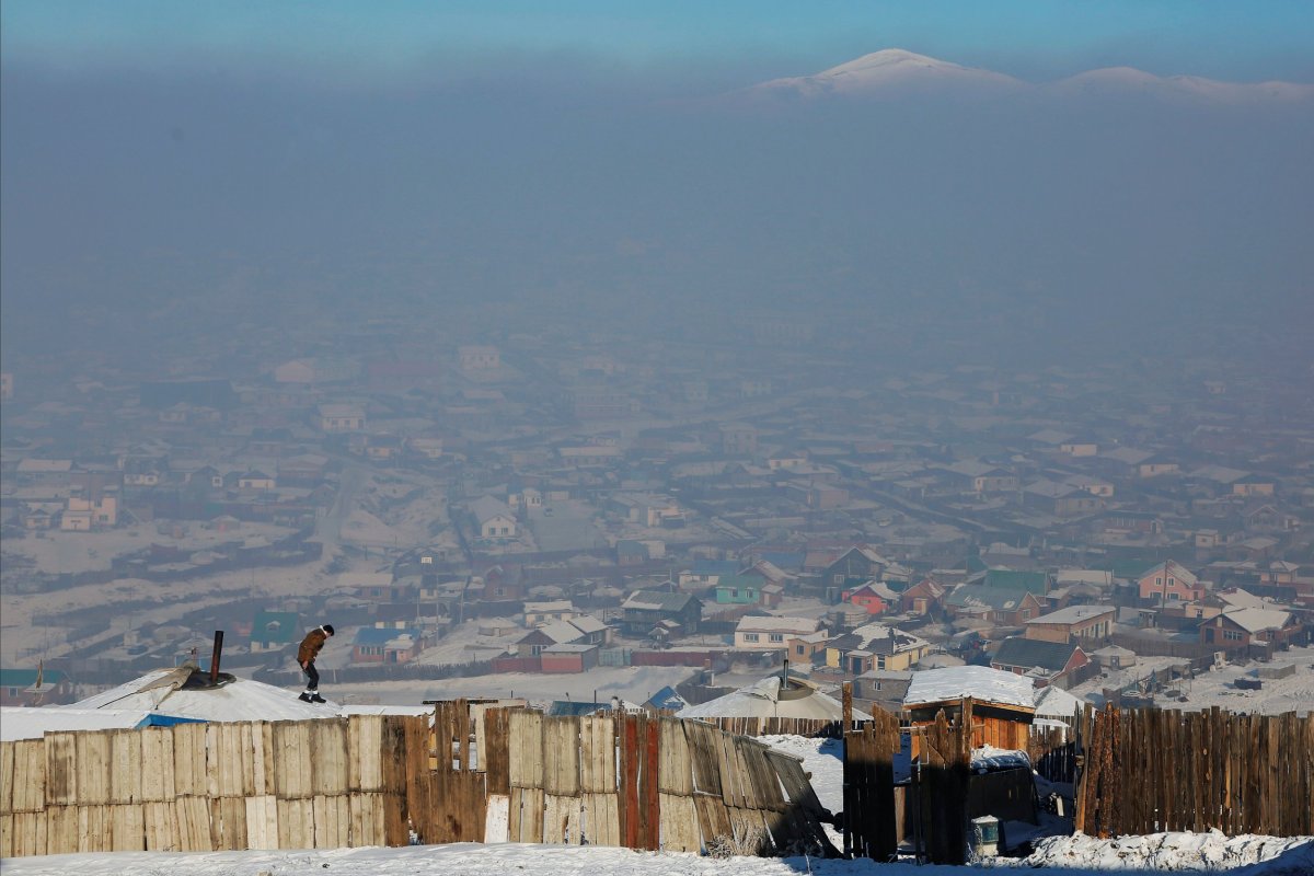 The gers in Ulaanbaatur