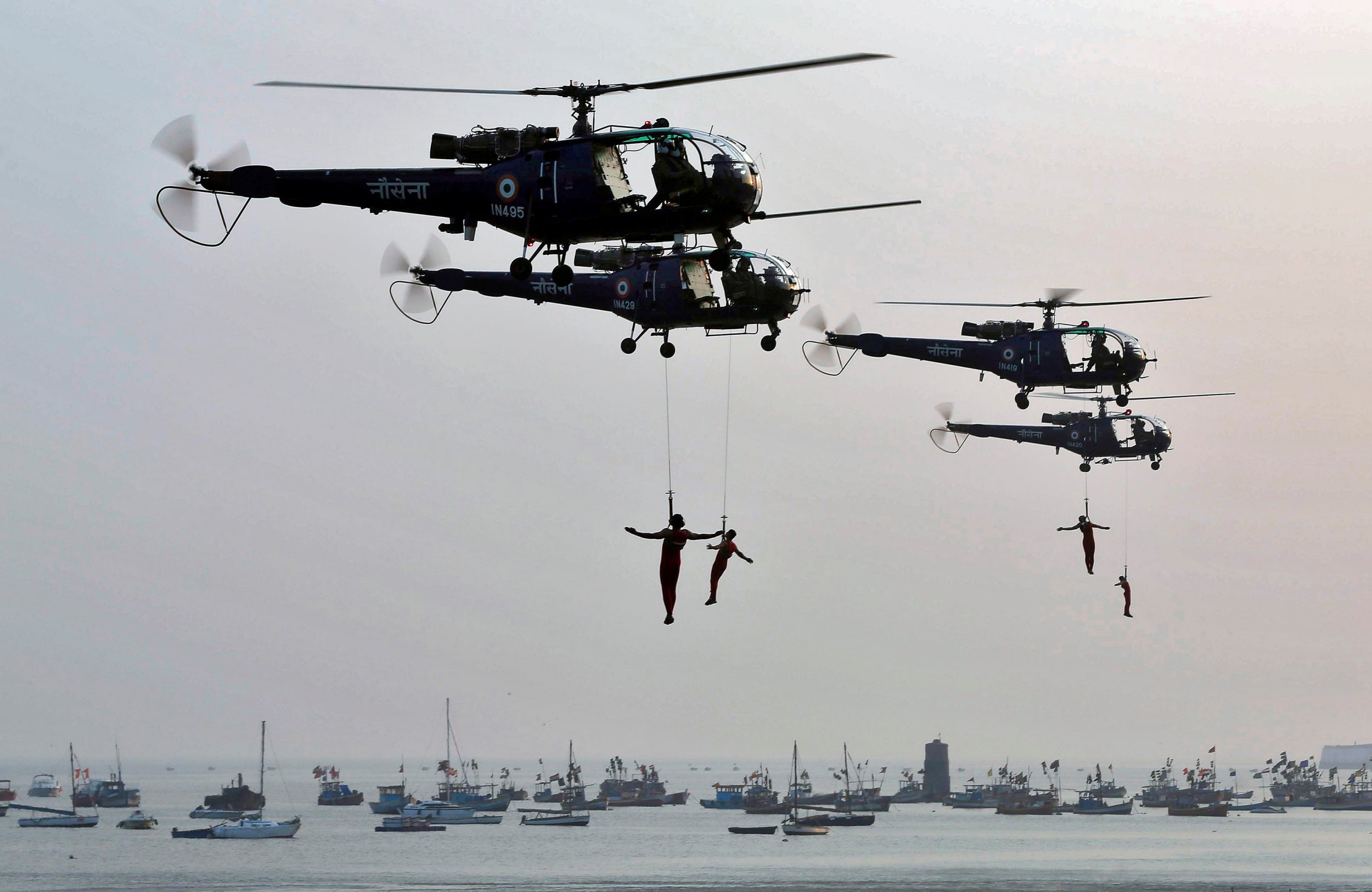 Indian navy exercises