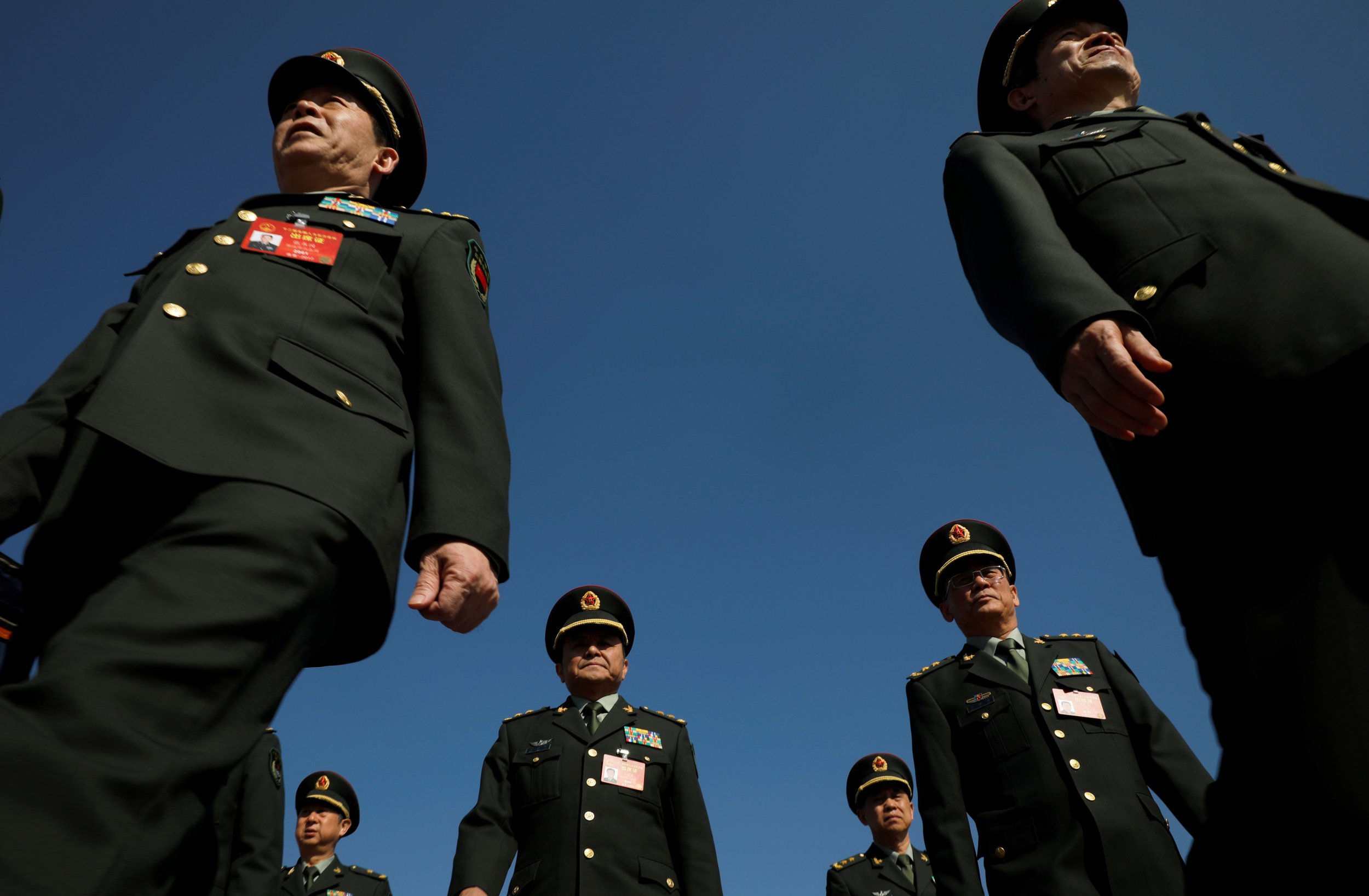 Military delegates at China people conference