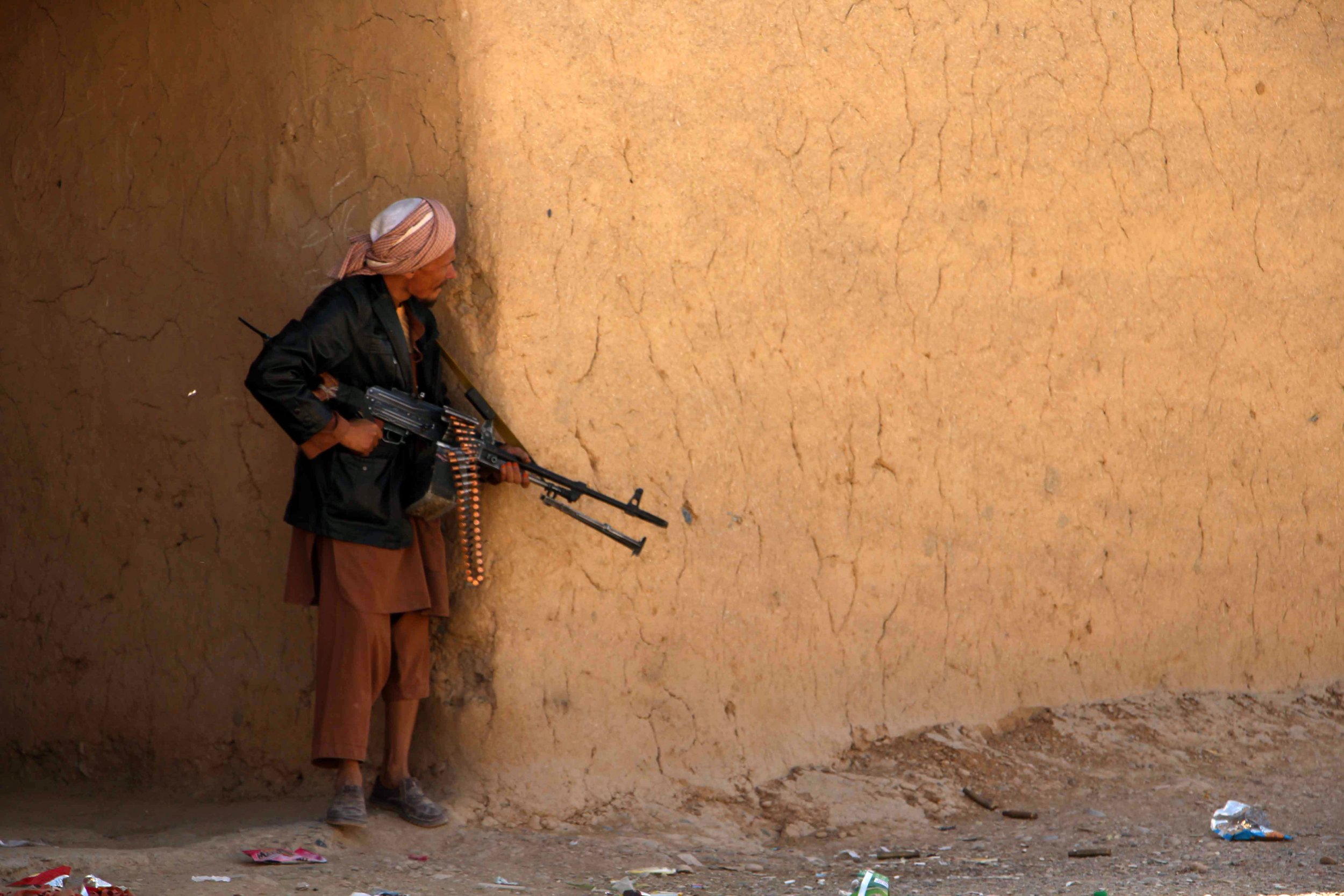 Afghan policeman in Helmand