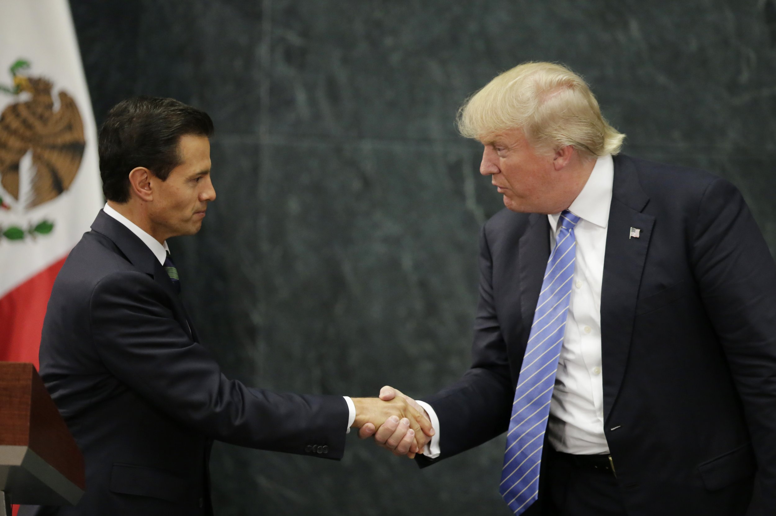 Donald Trump and Enrique Peña Nieto
