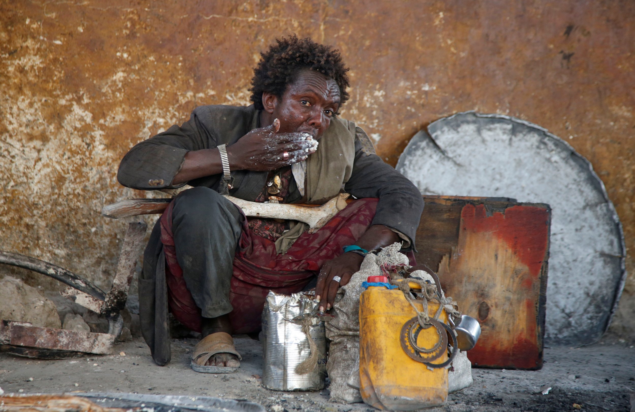 Somali displaced man