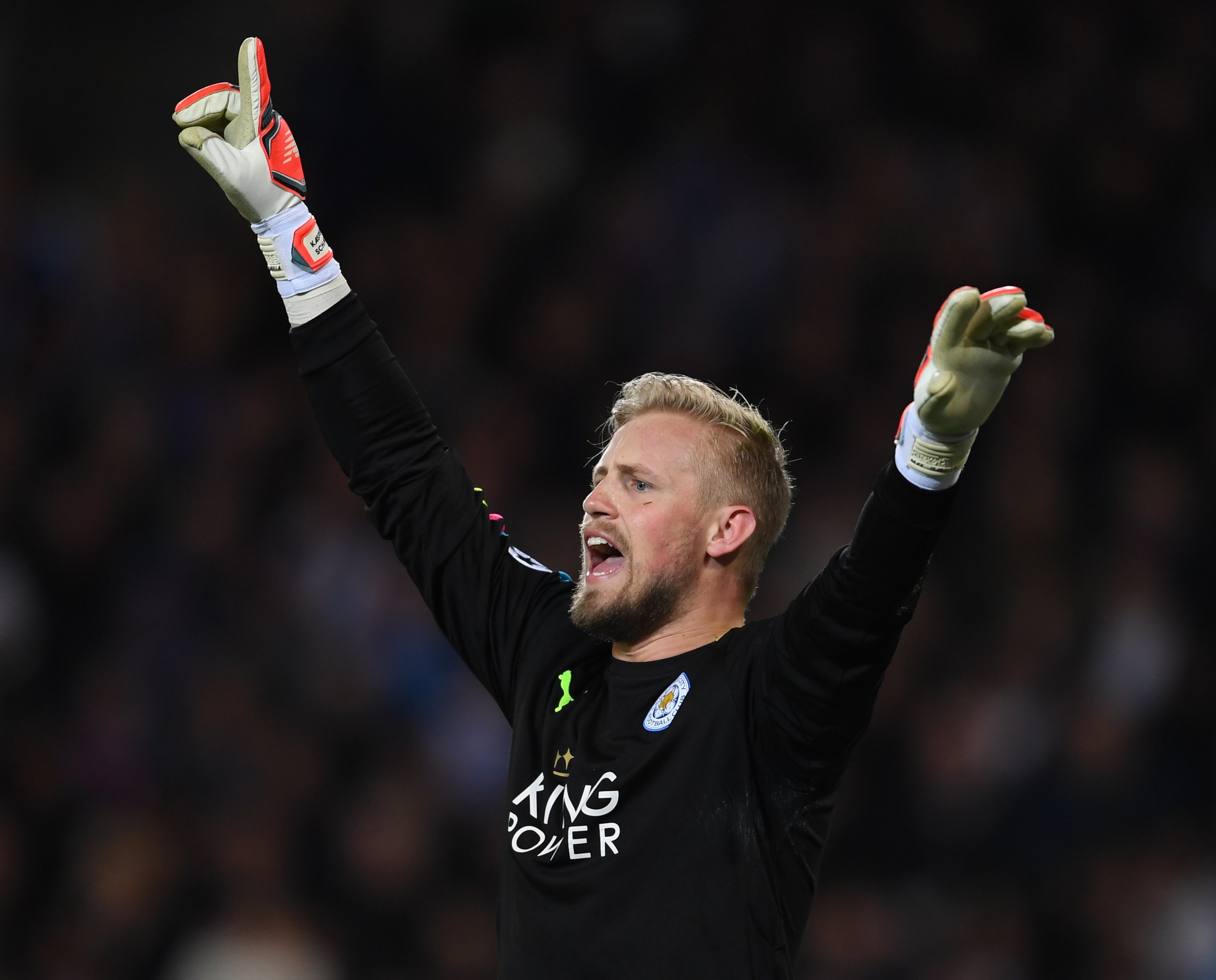 Leicester City goalkeeper Kasper Schmeichel