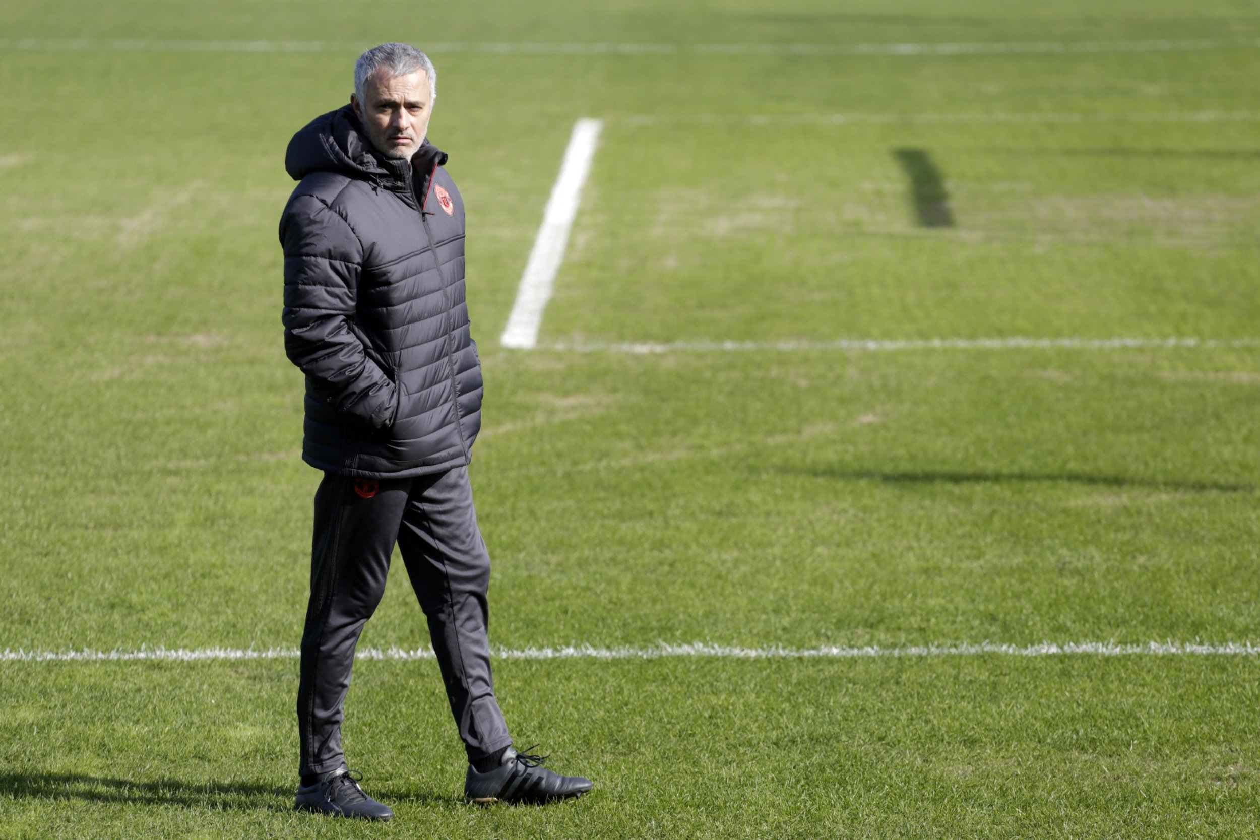 Manchester United manager Jose Mourinho in Rostov-on-Don, Russia