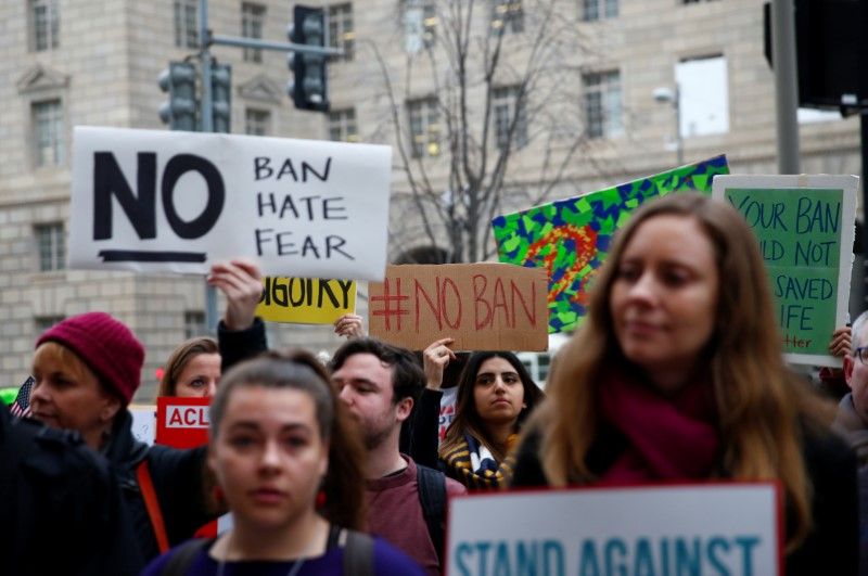 travel ban protest