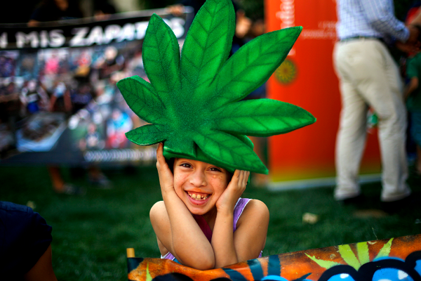 kid in weed hat