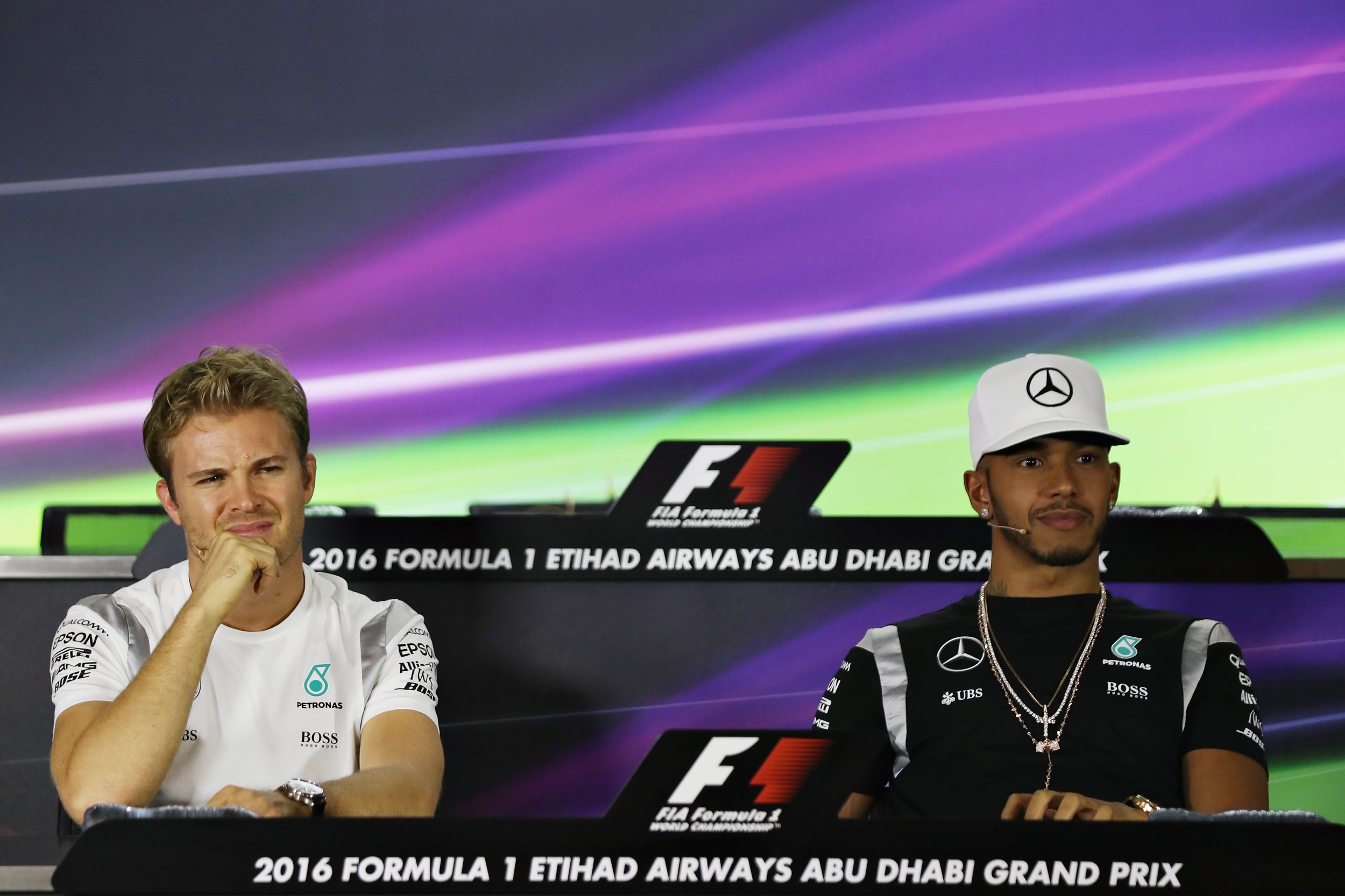 Rosberg and Hamilton