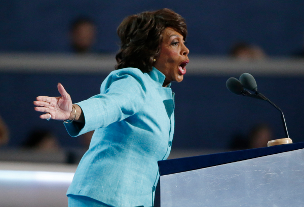 Maxine Waters calls President Donald Trump a 'lying, indecent' man on Twitter.