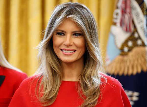 Melania Trump's official portrait as first lady is released in the White House.