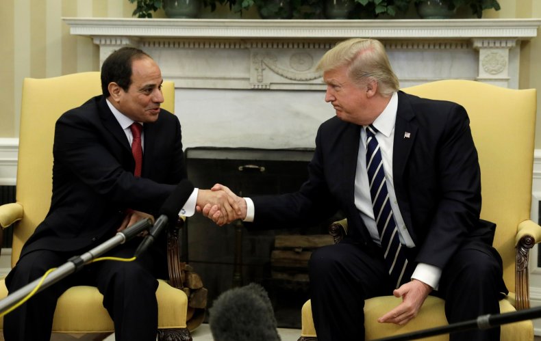 Trump Sissi meeting
