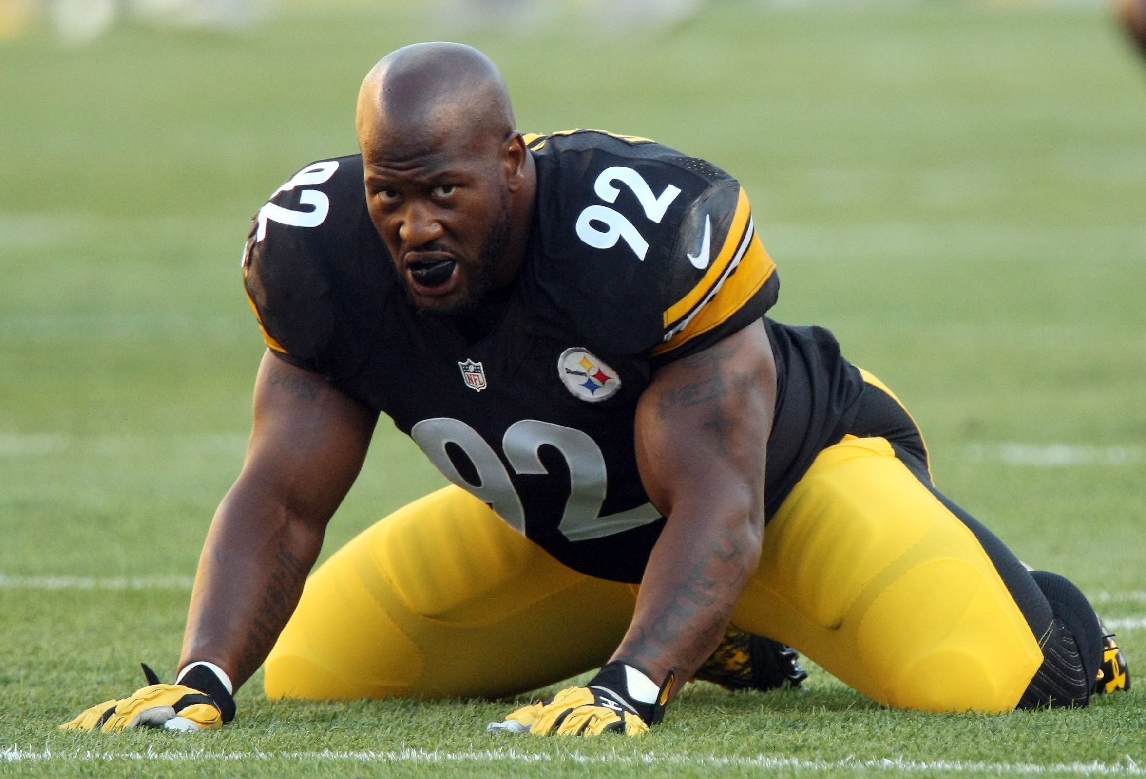 Pittsburgh Steelers' James Harrison Gives Back Sons' Participation