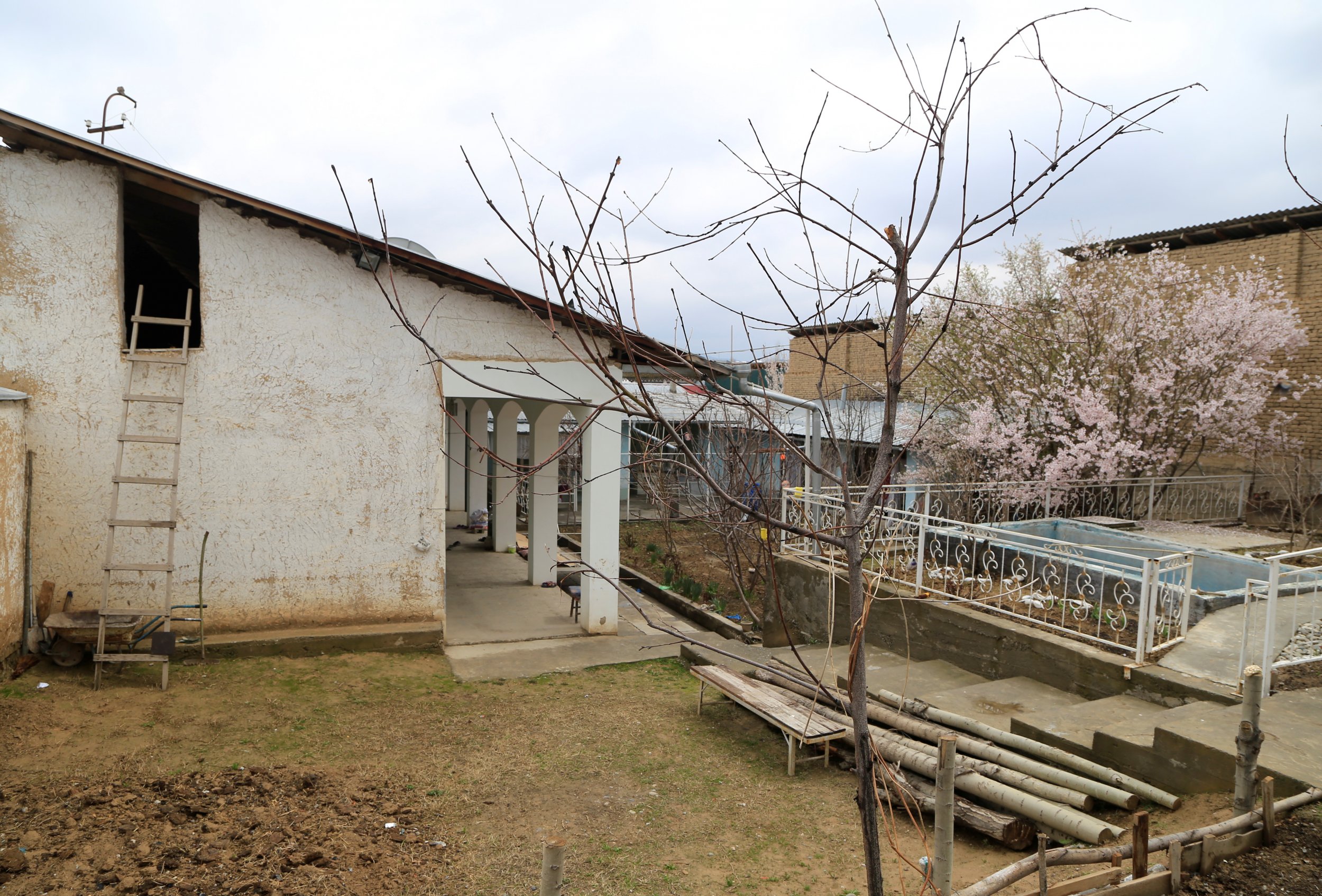 The abandoned house of Akbarzhon Jalilov, Osh, Kyrgyzstan