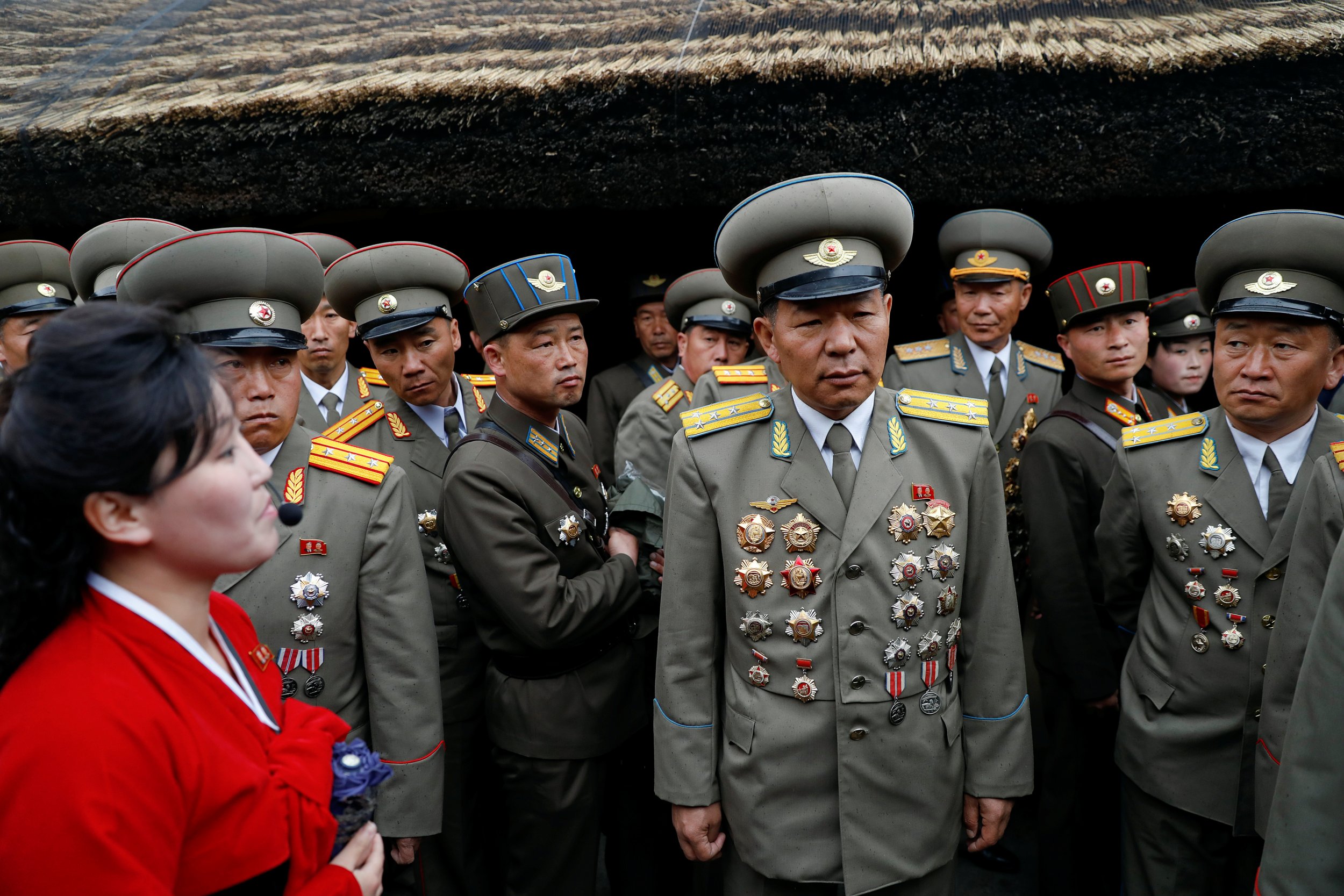 Military officers in North Korea
