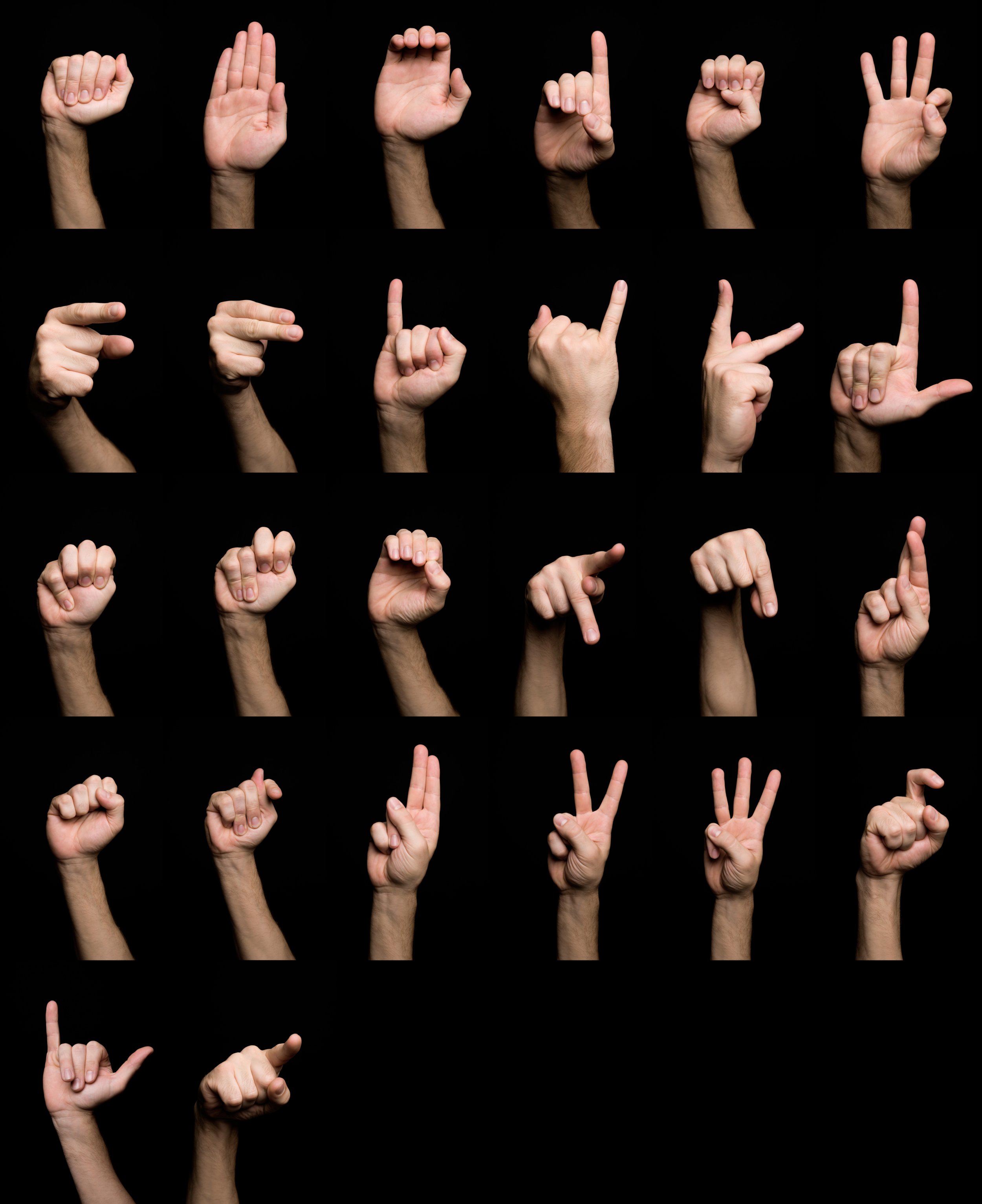 Alphabet In Sign Language - Memorizing the american sign language