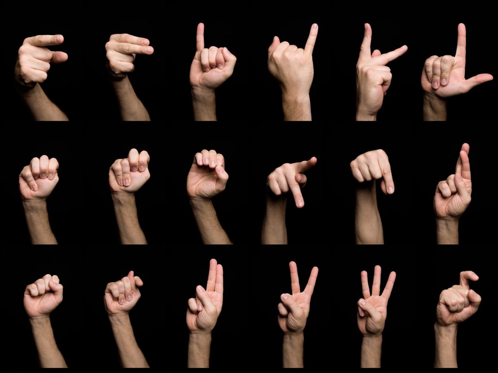 Chinese Sign Language Alphabet