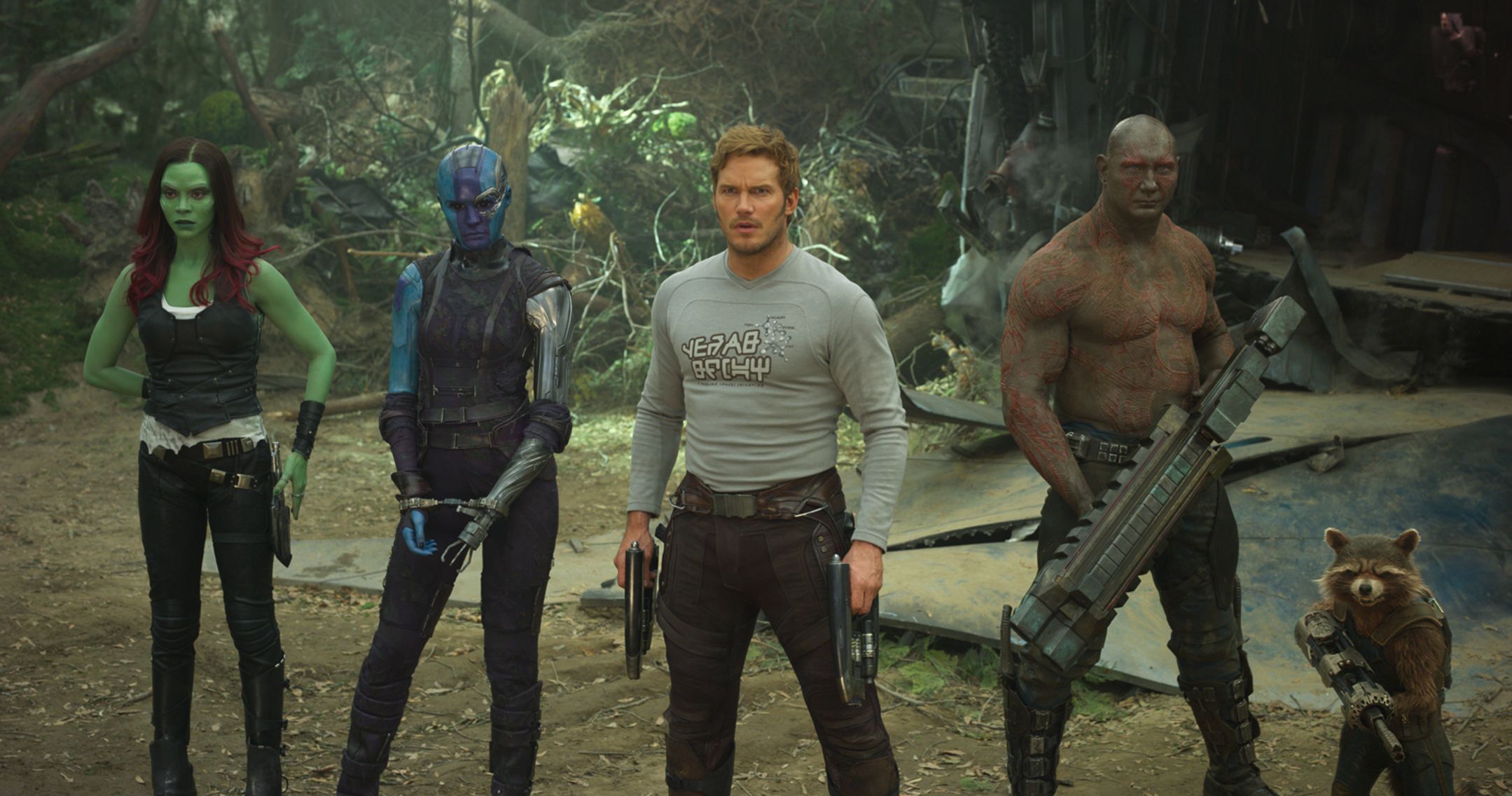 'Guardians of the Galaxy Vol. 2' Chris Pratt, Zoe Saldana and the