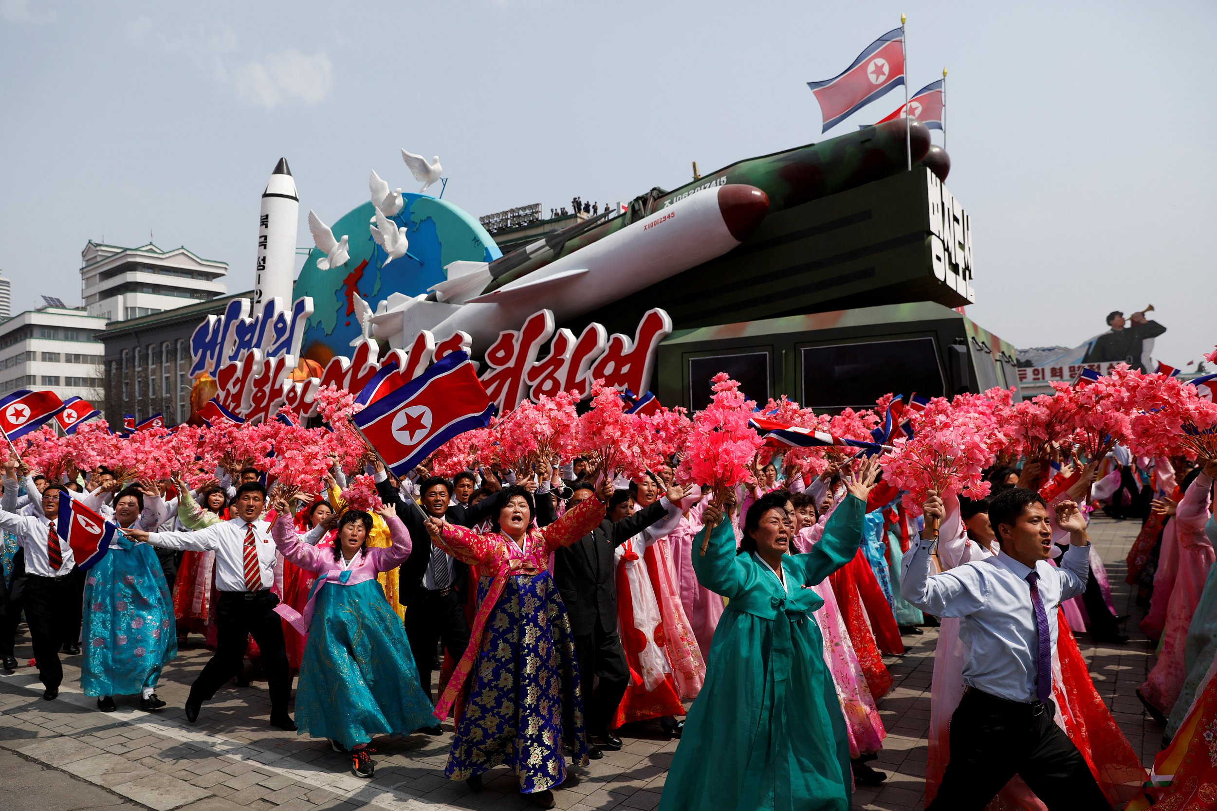 People march in parade